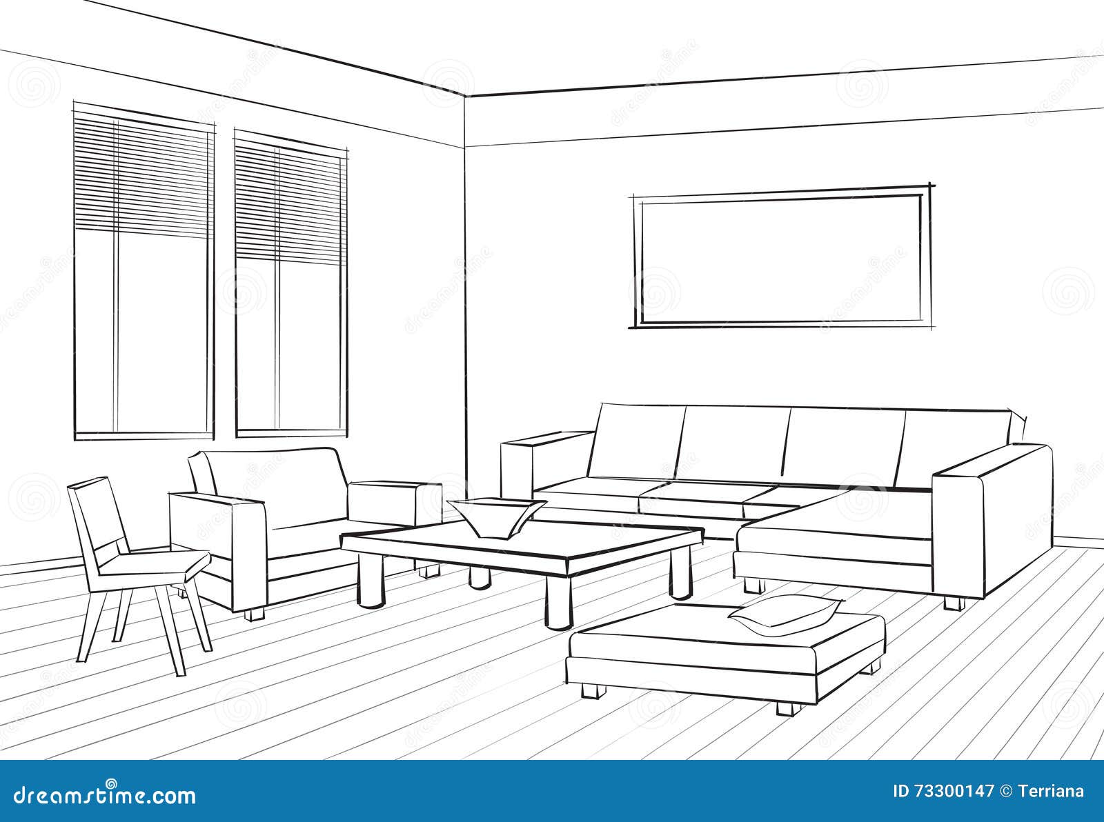 Living Room Design Room Interior Sketch Interior Furniture Conc