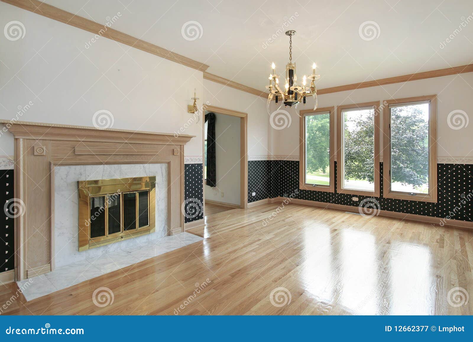 Living room with fireplace stock image. Image of marble - 12662377