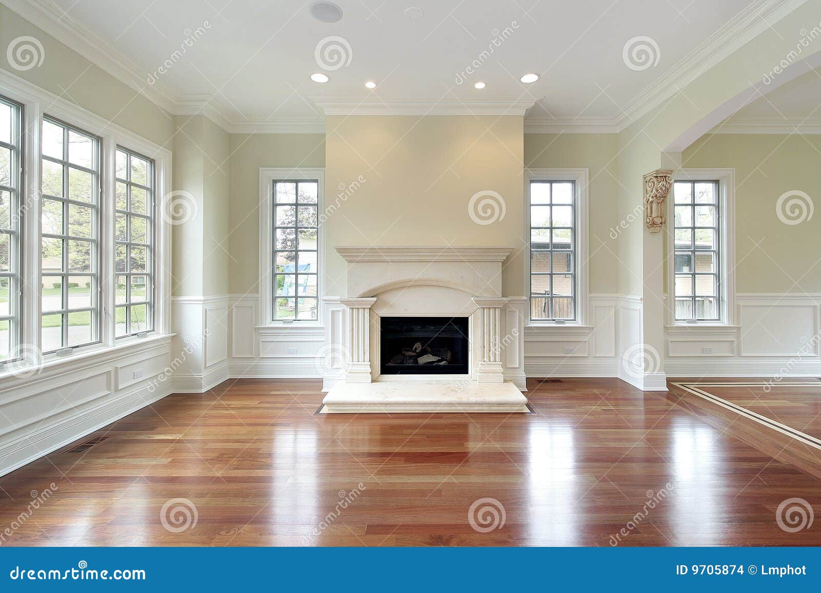  Living  Room  With Fireplace  Stock Images Image 9705874