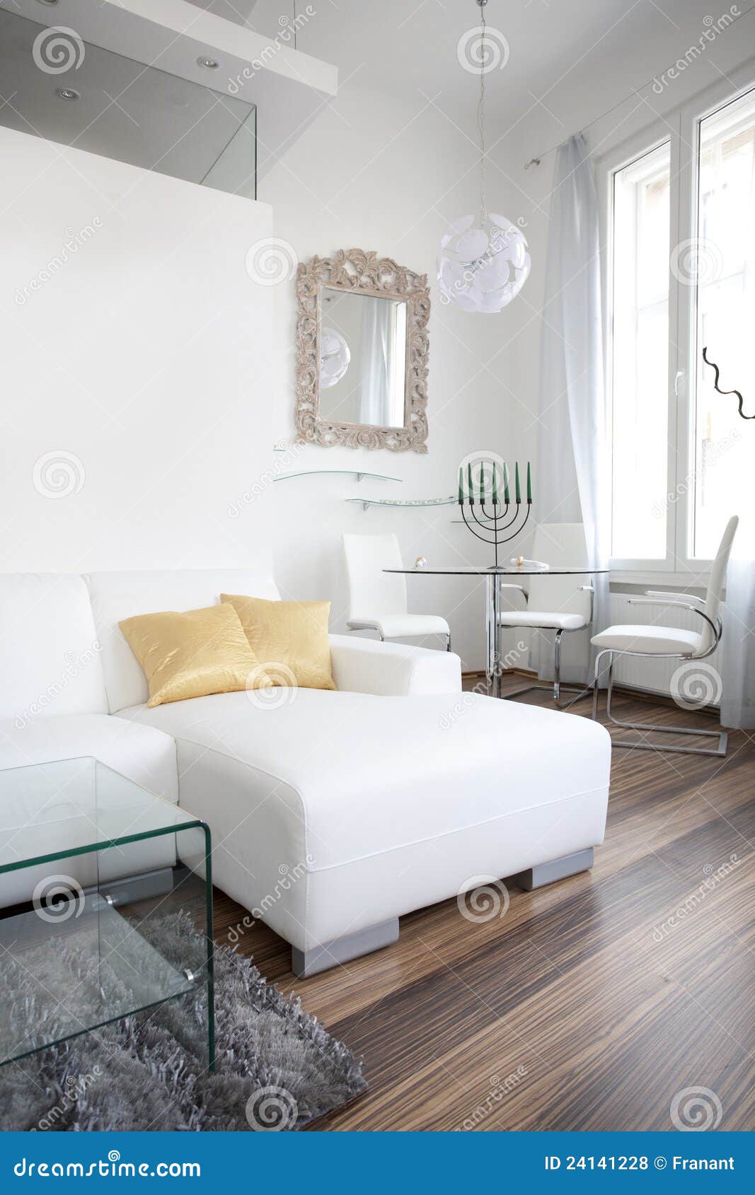 Living Room Interior Design Portrait Stock Photo - Image of gift, chair