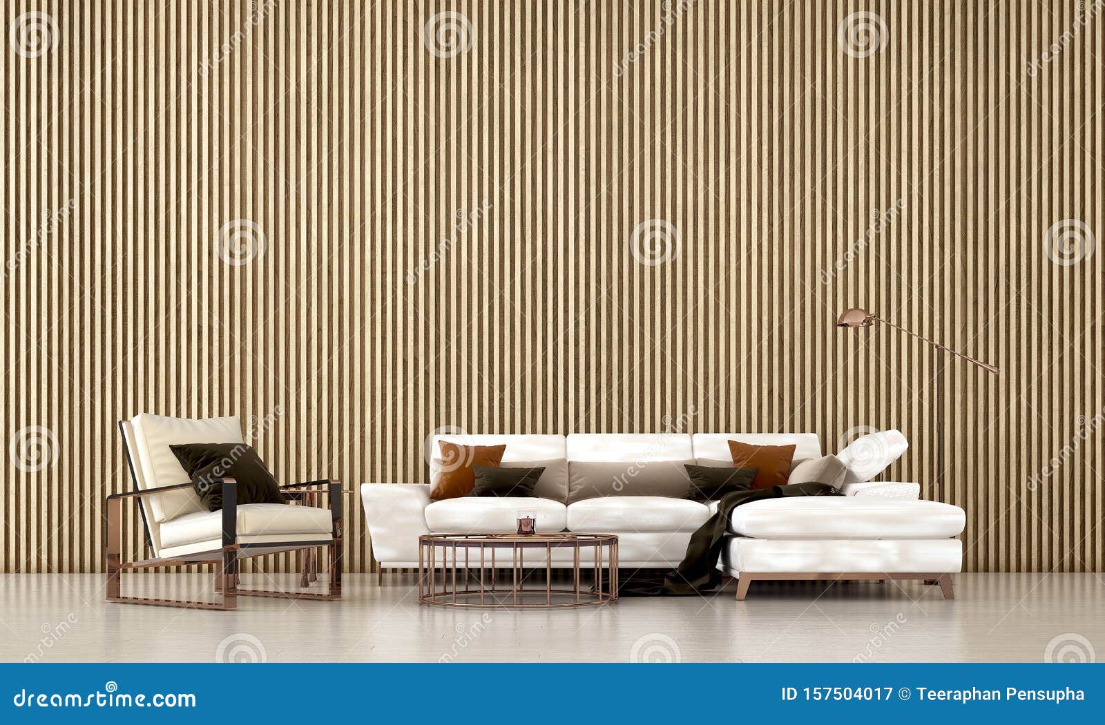 Interior Design Concept of Modern Living Room and Wood Texture Background  Stock Illustration - Illustration of background, loft: 157504017