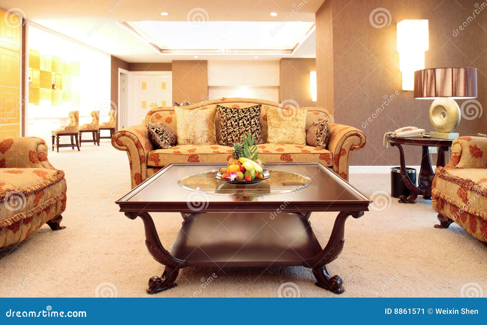 Living Room of Luxury Suite Stock Image Image of furniture, suite