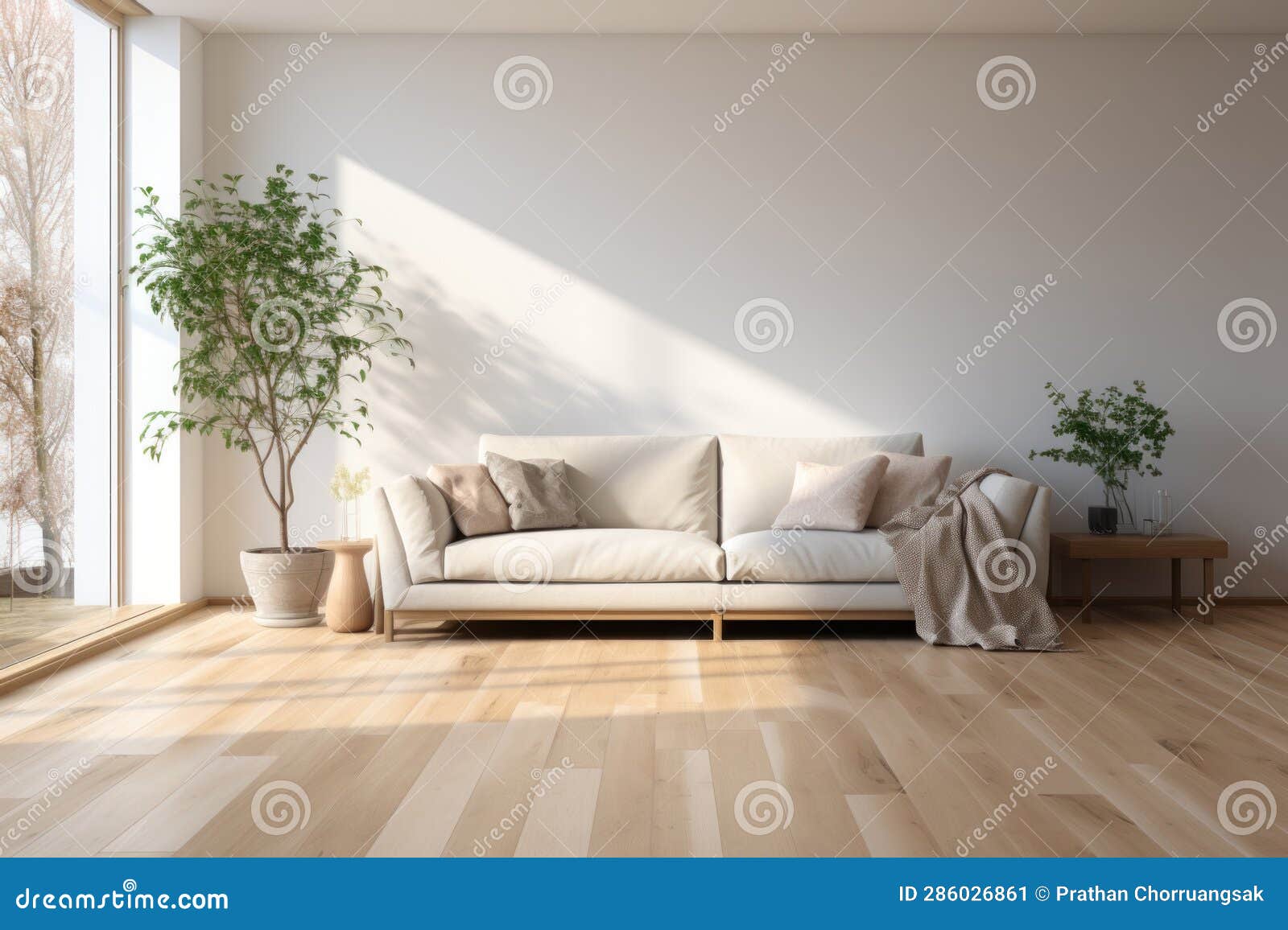 Living Room, Natural Light, Sofa and Decorative, Generative Ai Stock Image Image of decor