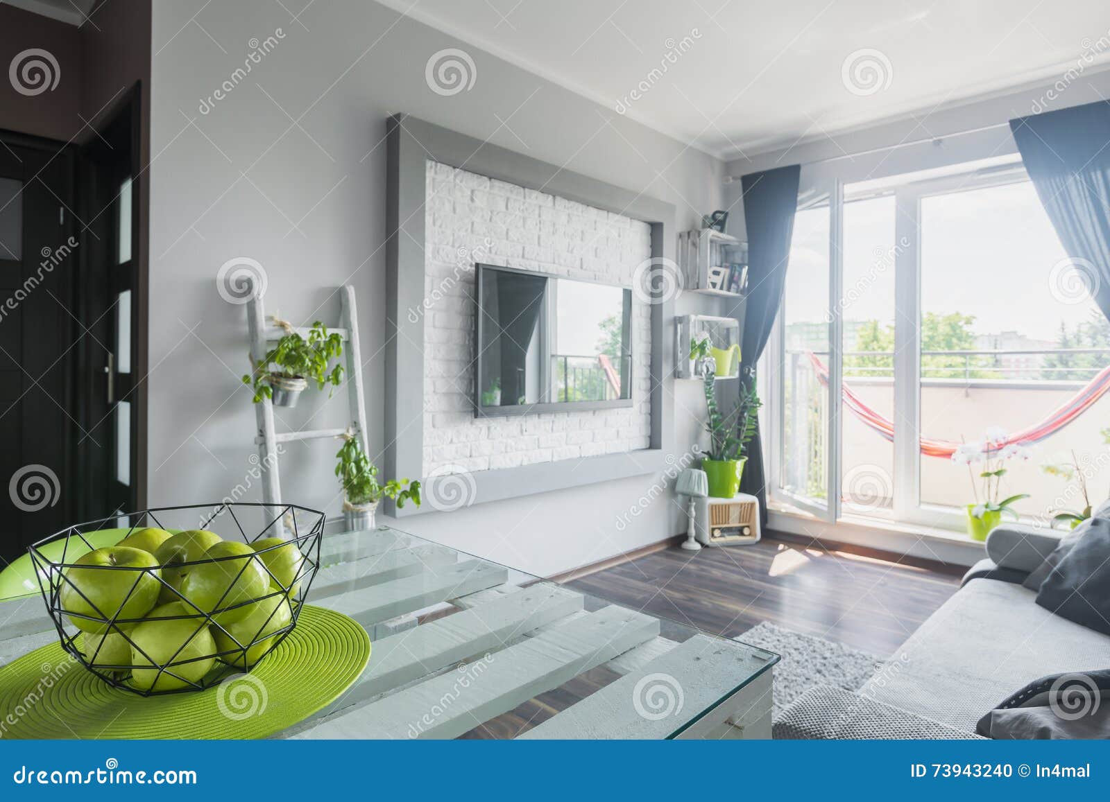  Living  Room  With Tv  As A Focal  Point  Stock Photo Image 