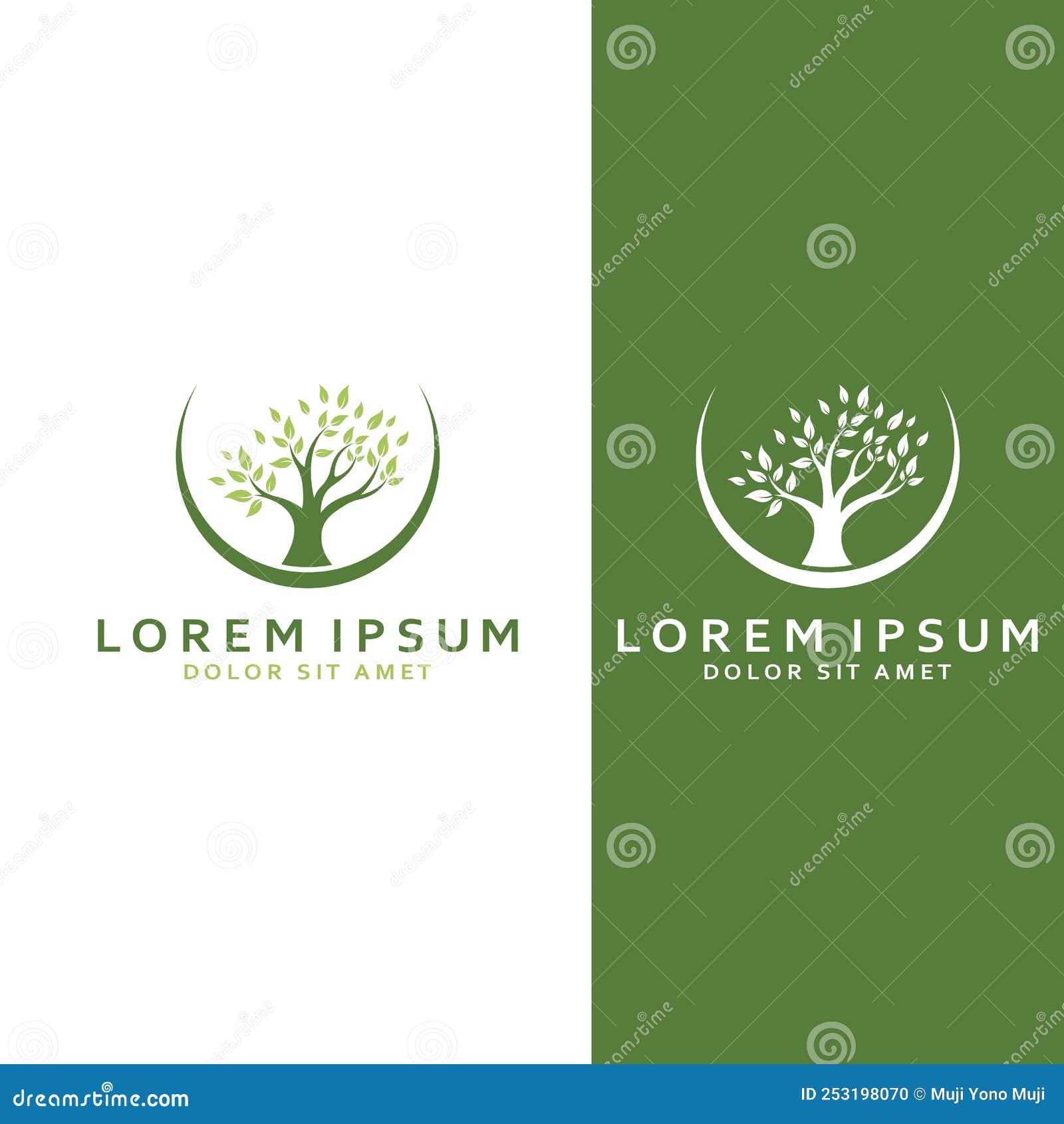 Living Tree Logo Design, Using a Vector Illustration Template Concept ...