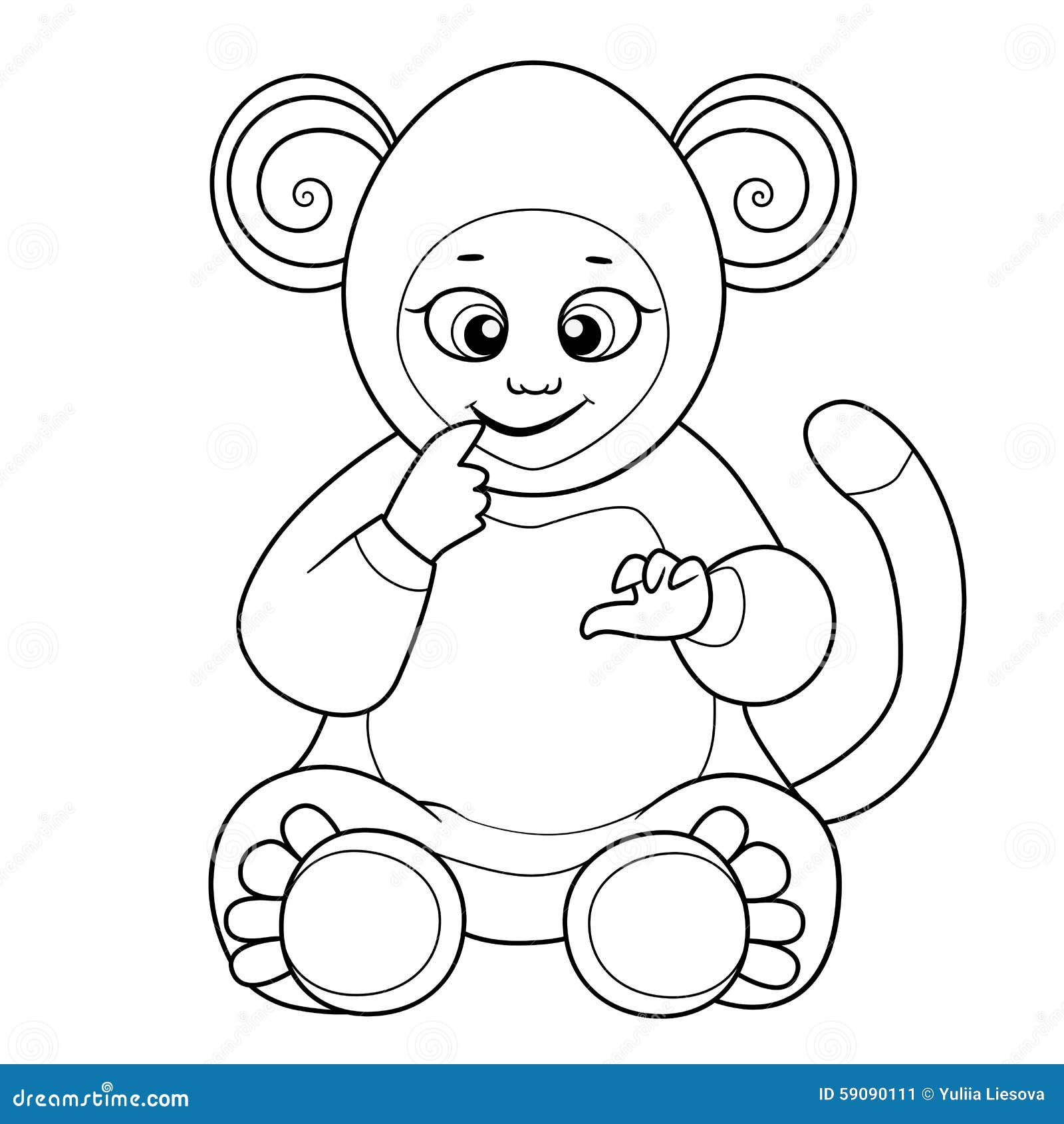 Livre De Coloriage Avec Le Bébé Mignon Habillé me Le Singe livre mignon singe