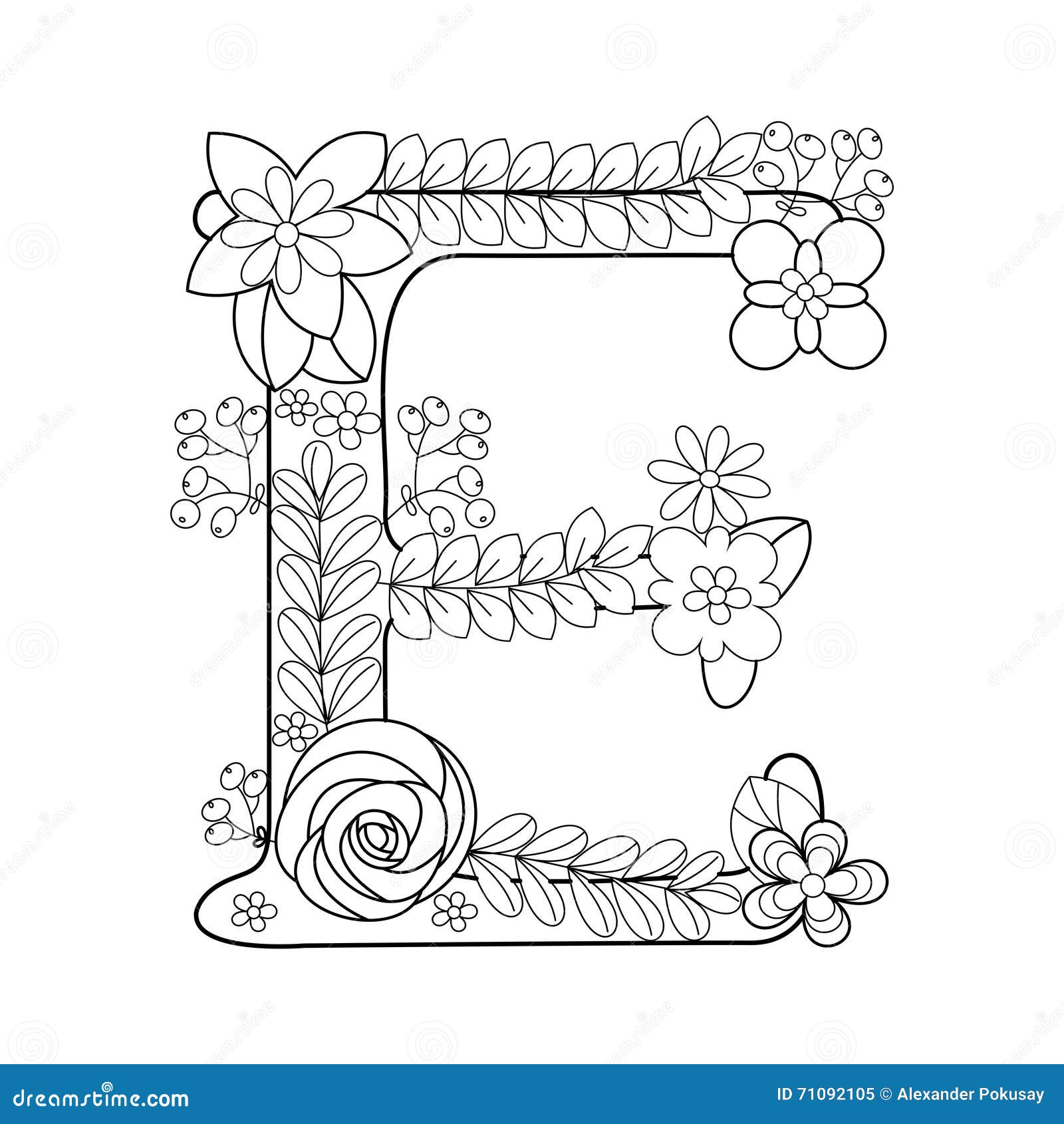 illustration stock livre de coloriage de la lettre e pour le vecteur d adultes image