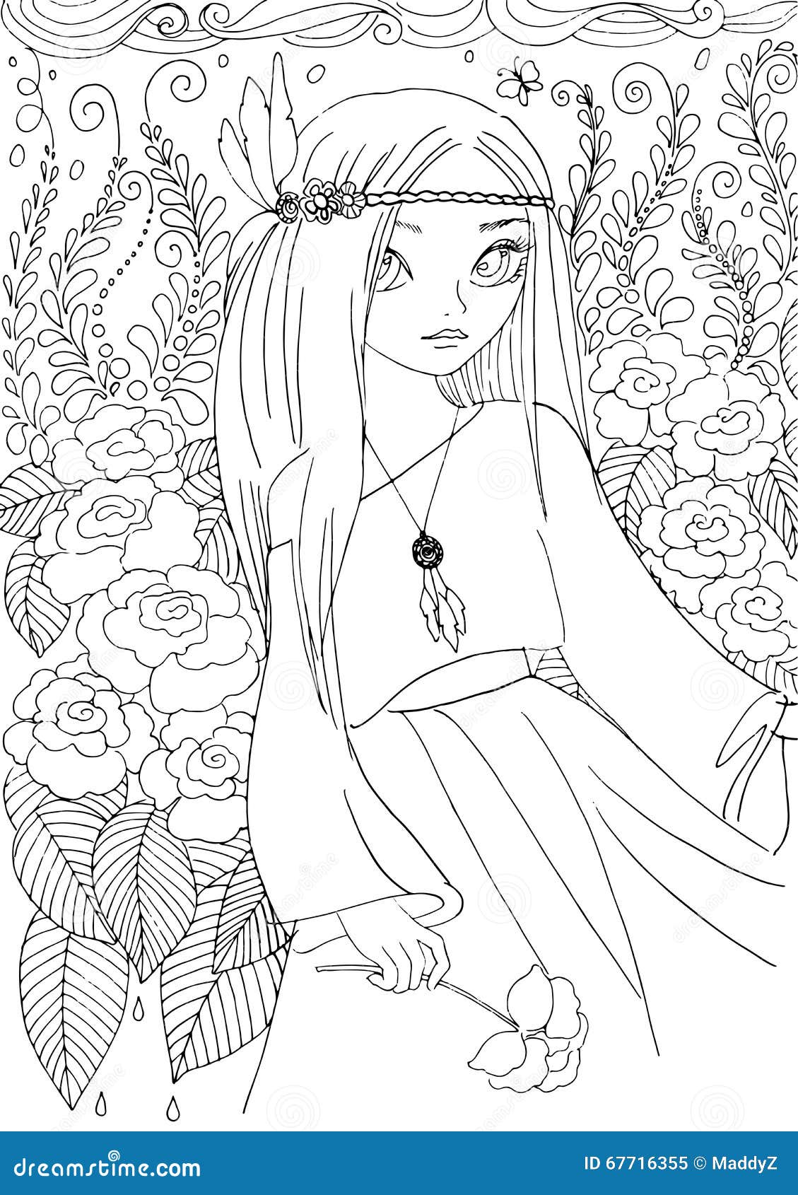 Coloriage Pour Jeune Fille