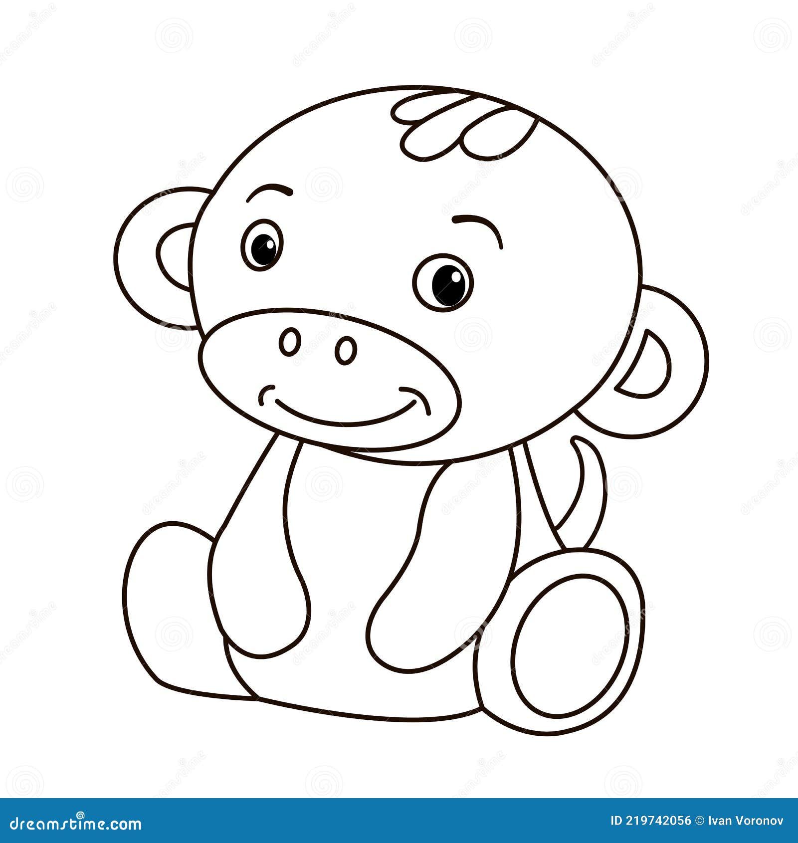 Macaco Clipart Preto E Branco Cartão De Coloração Desenho Lineart Preto E  Branco Bonito Do Macaco