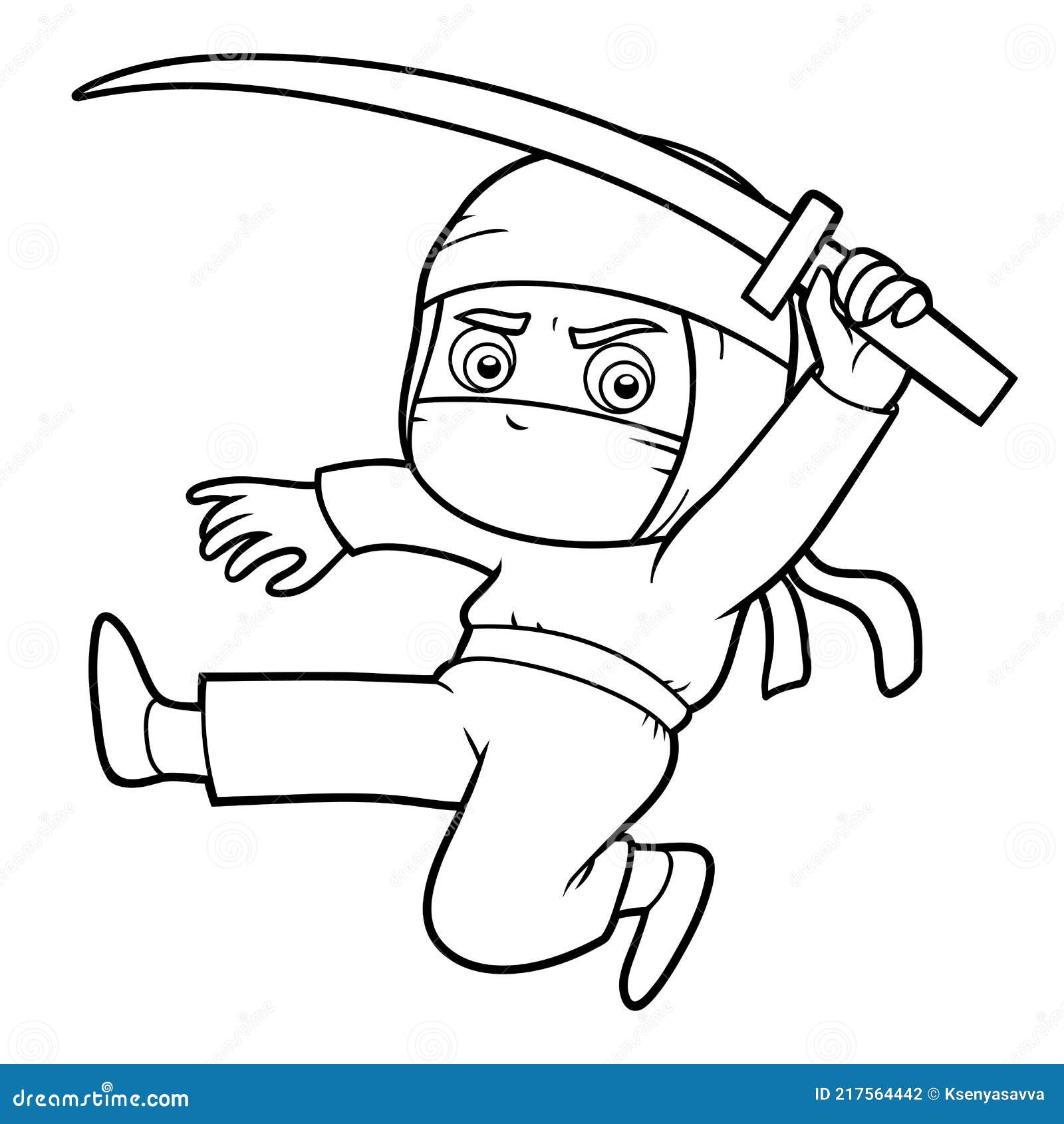Página 3, Vetores e ilustrações de Desenho ninja colorir para download  gratuito
