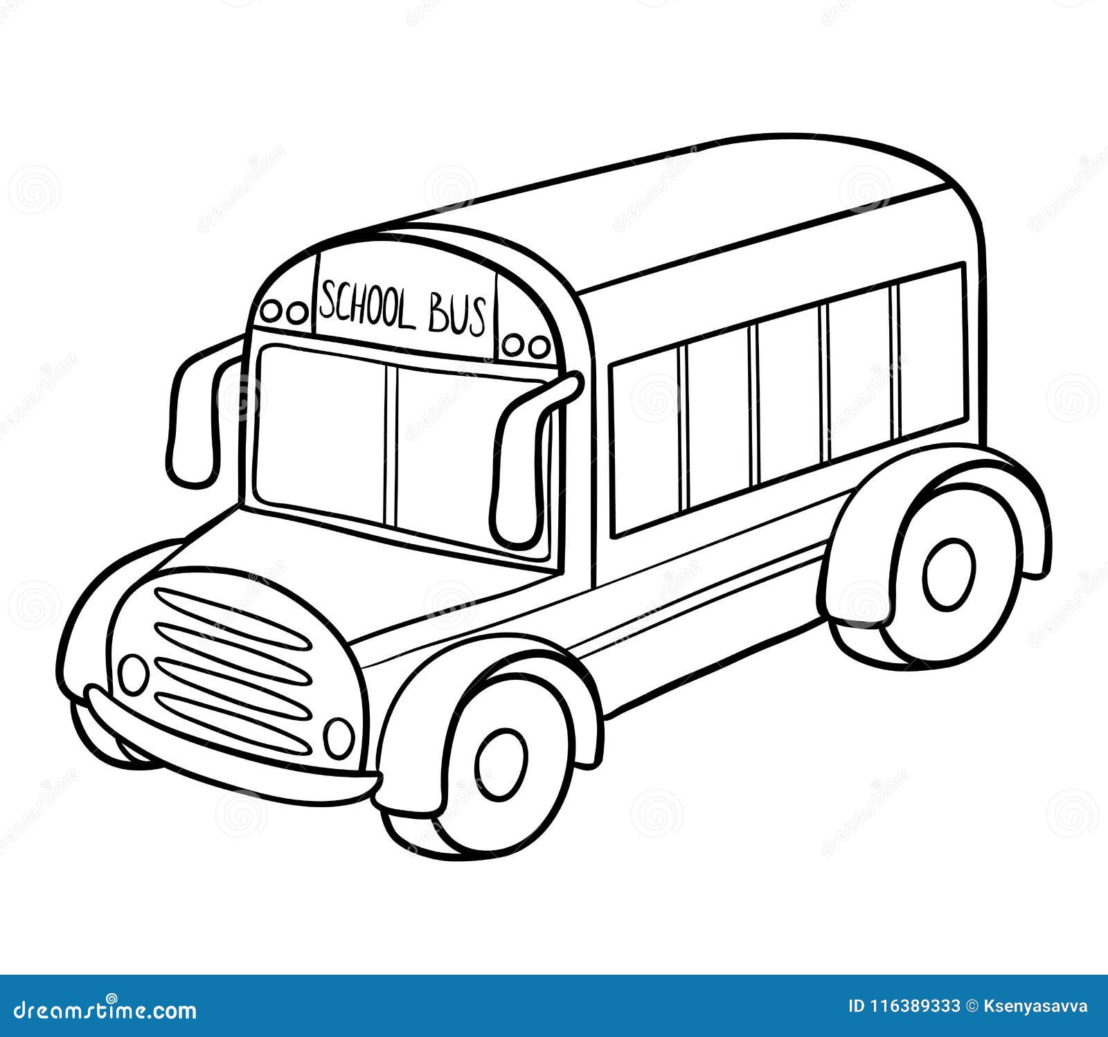Páginas para colorir de ônibus escolar para impressão grátis para
