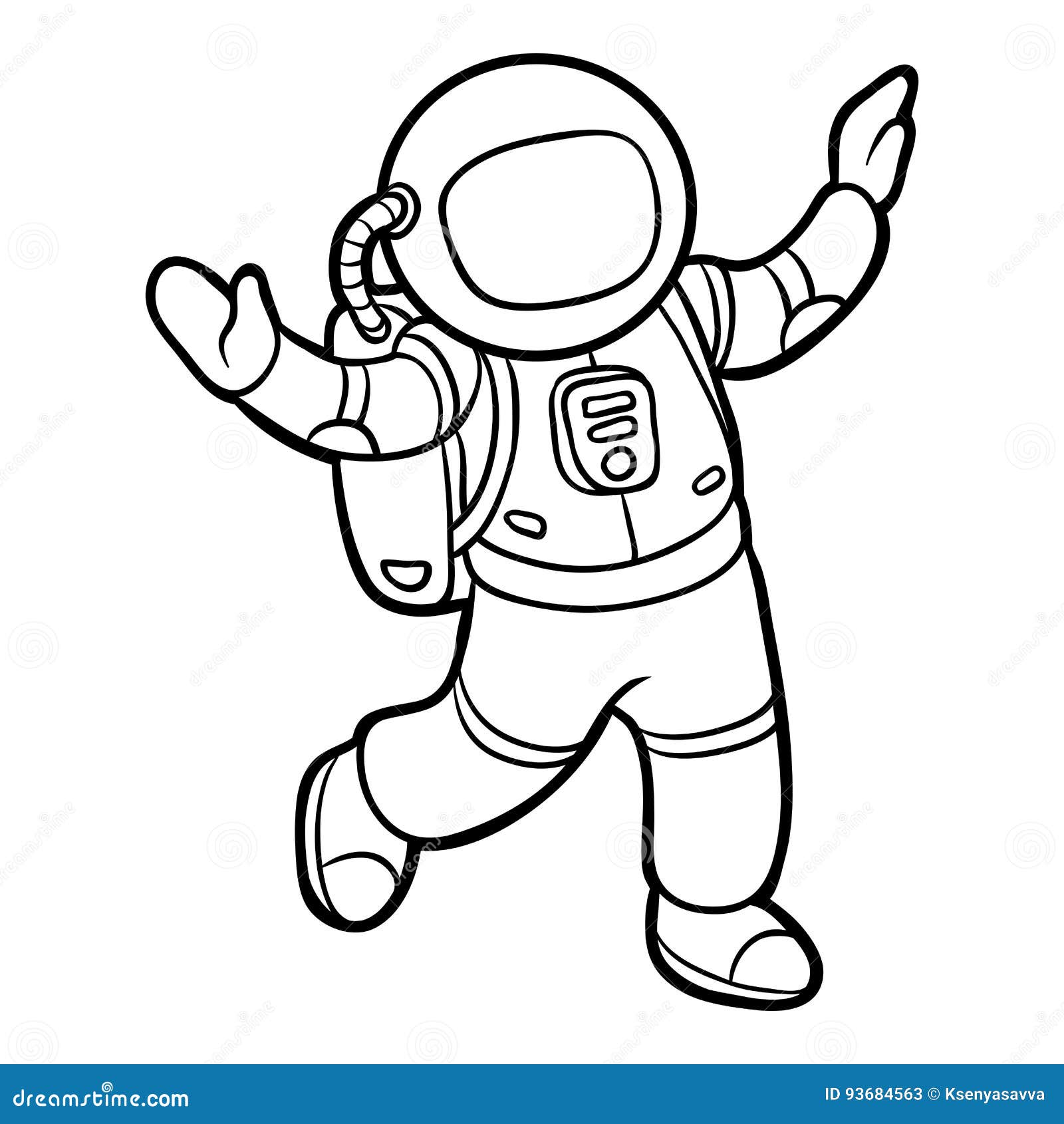 Desenhos de Astronautas para Colorir