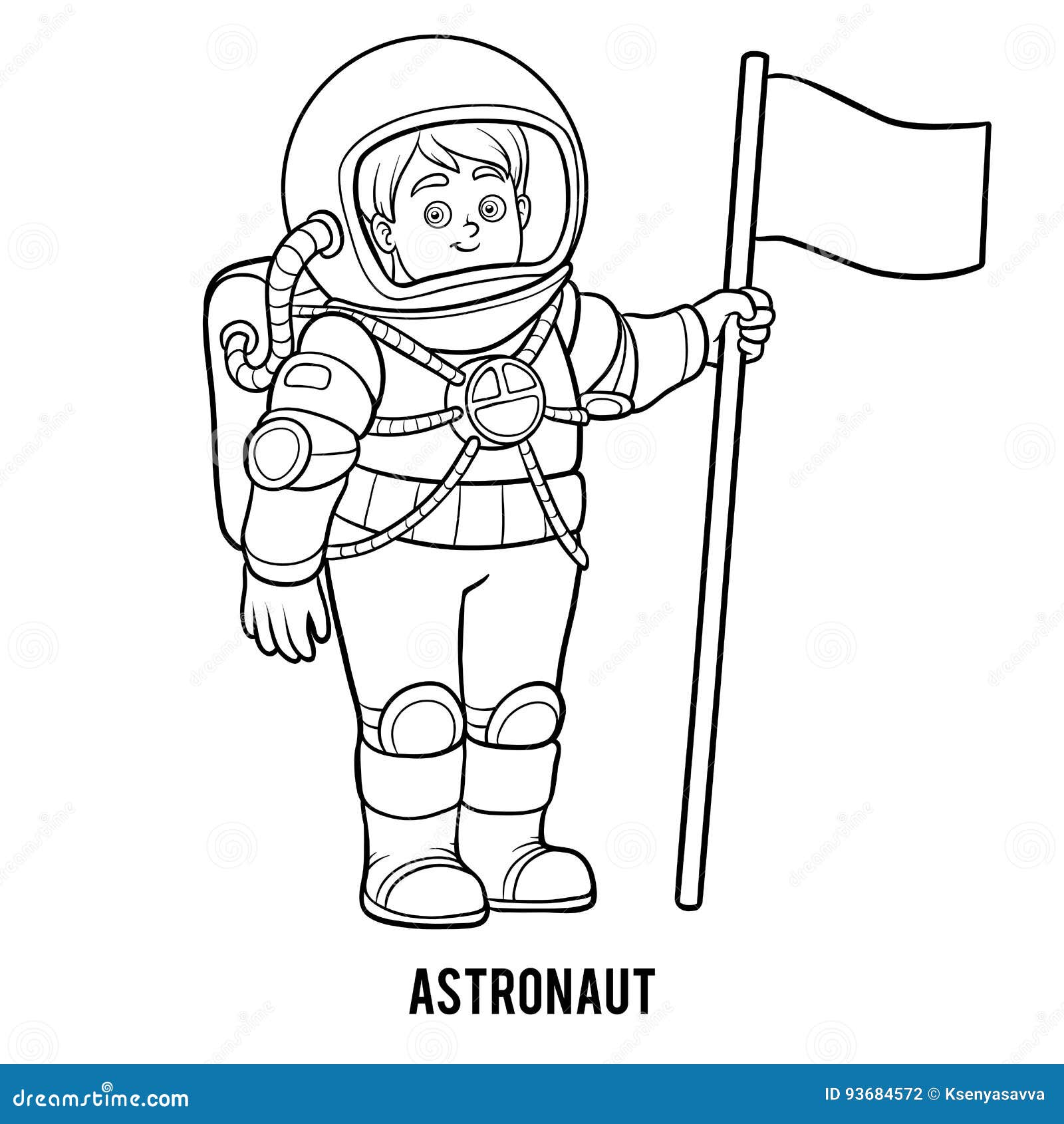 Desenhos de Astronautas para Colorir