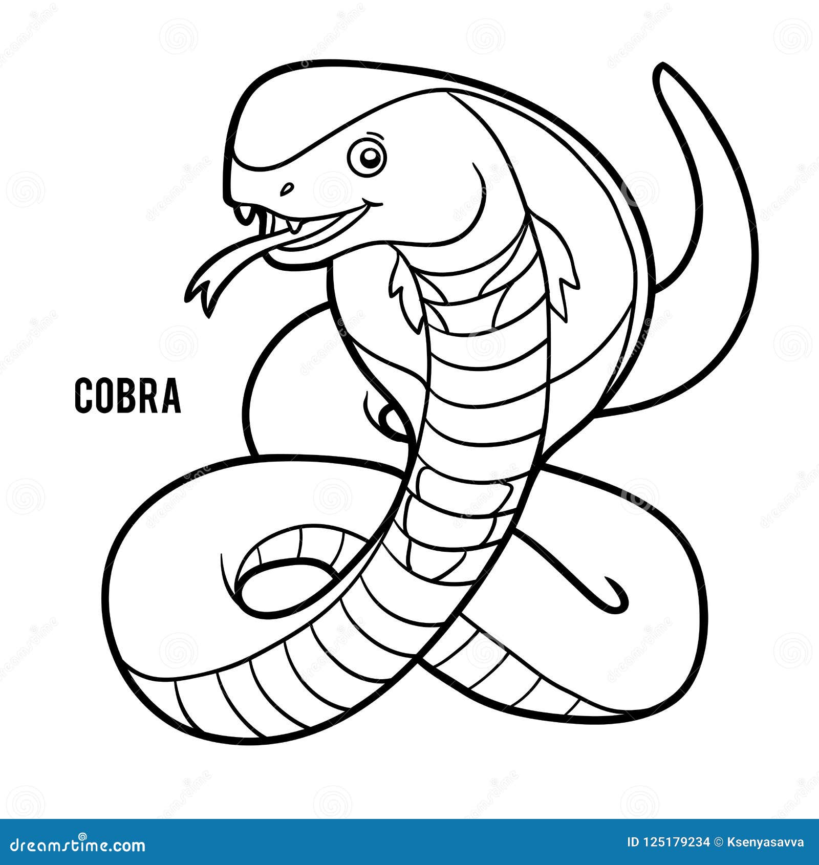 Desenho de Serpente grande para Colorir - Colorir.com