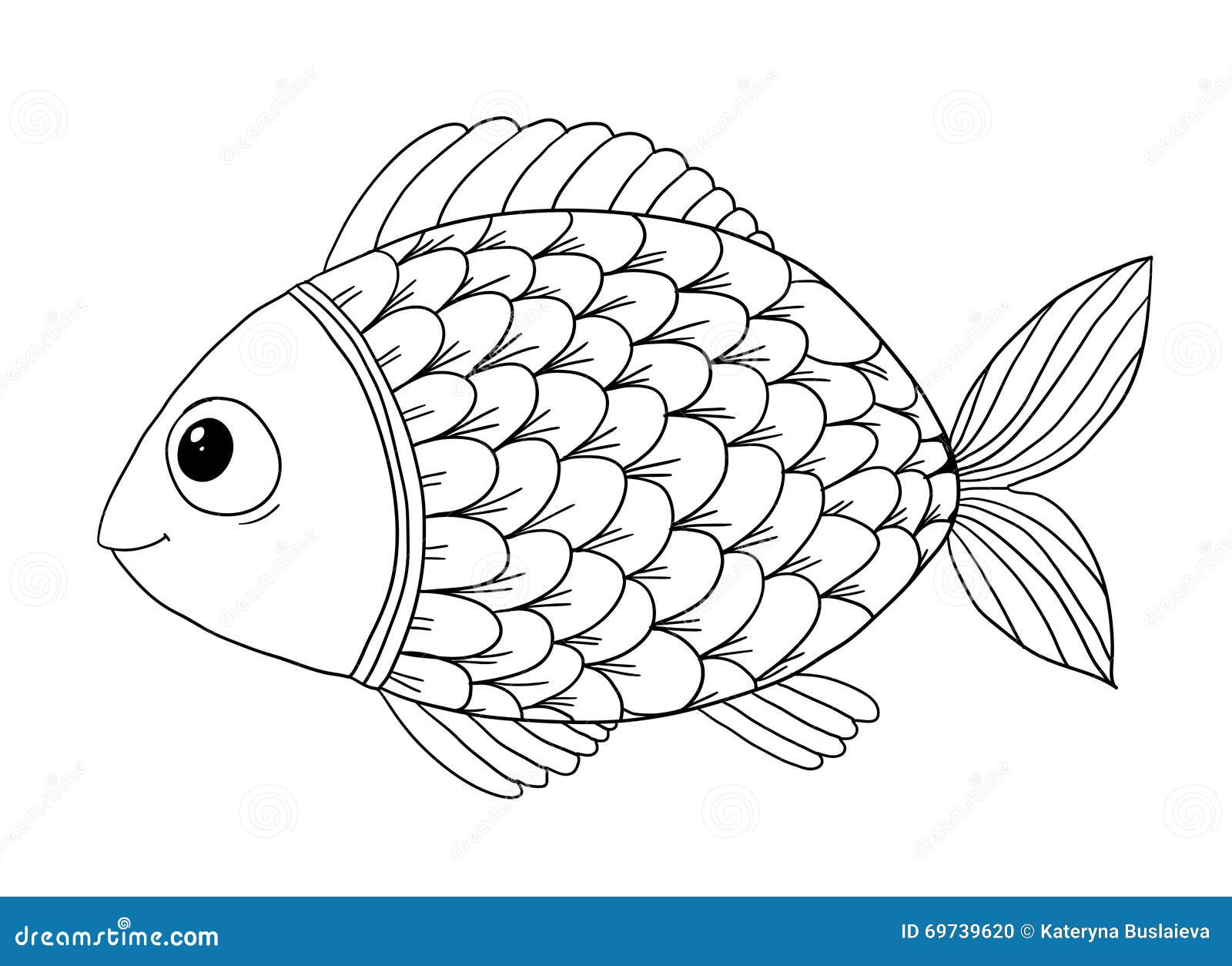 Desenho de Peixe infantil para Colorir - Colorir.com