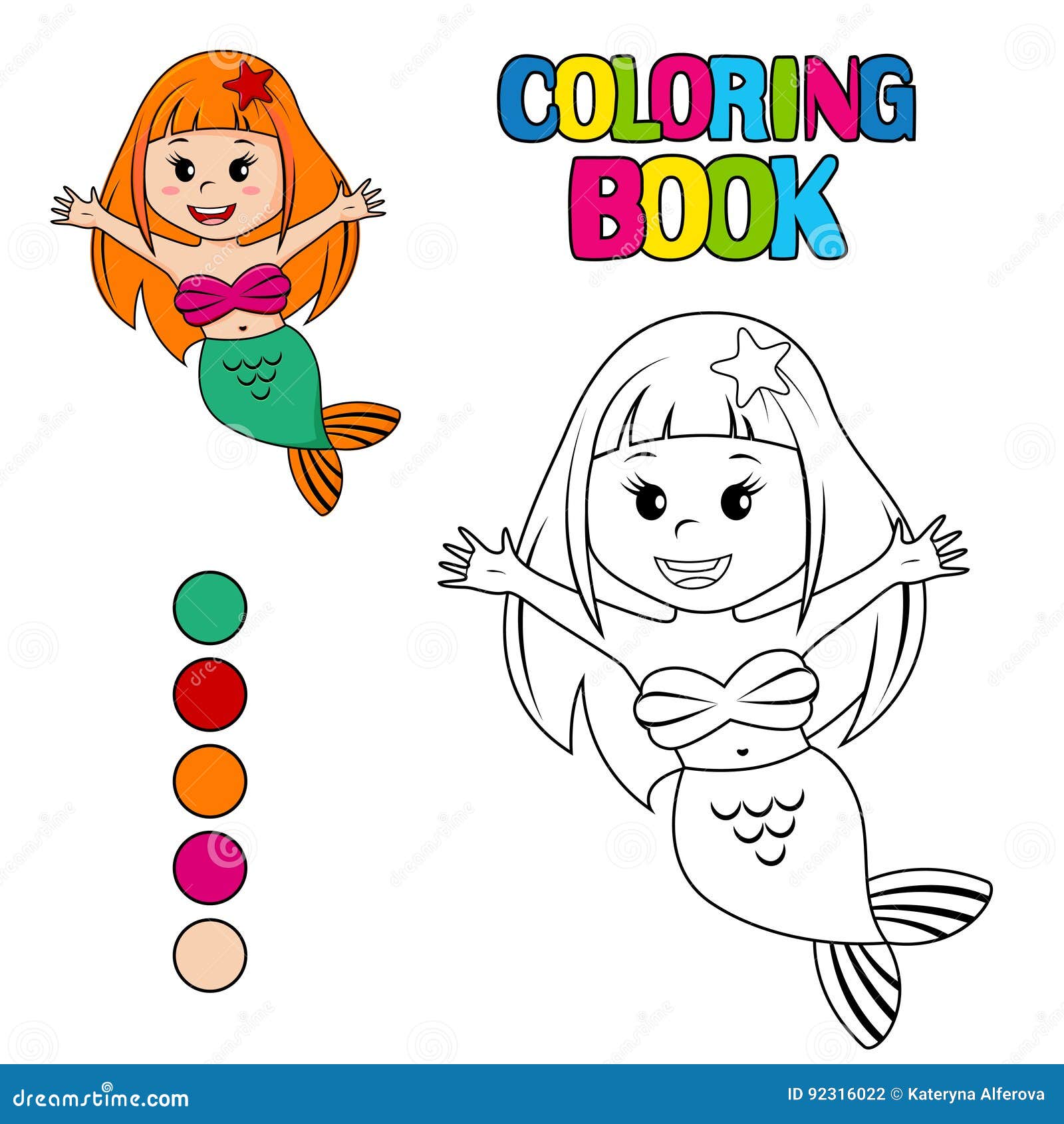 Desenho de Sereia 3 para Colorir - Colorir.com