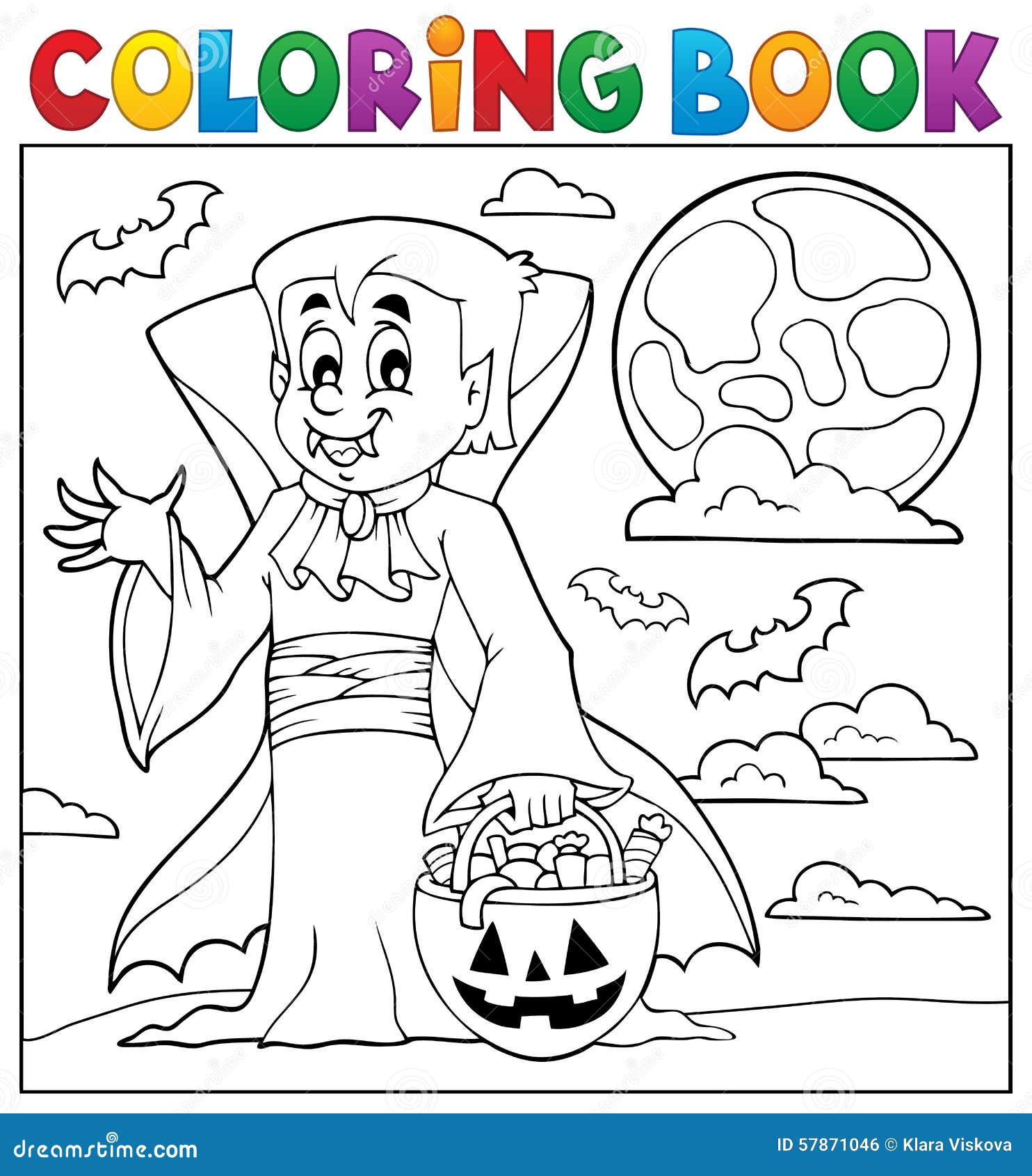 Desenho de Vampiro aterrorizador para Colorir - Colorir.com