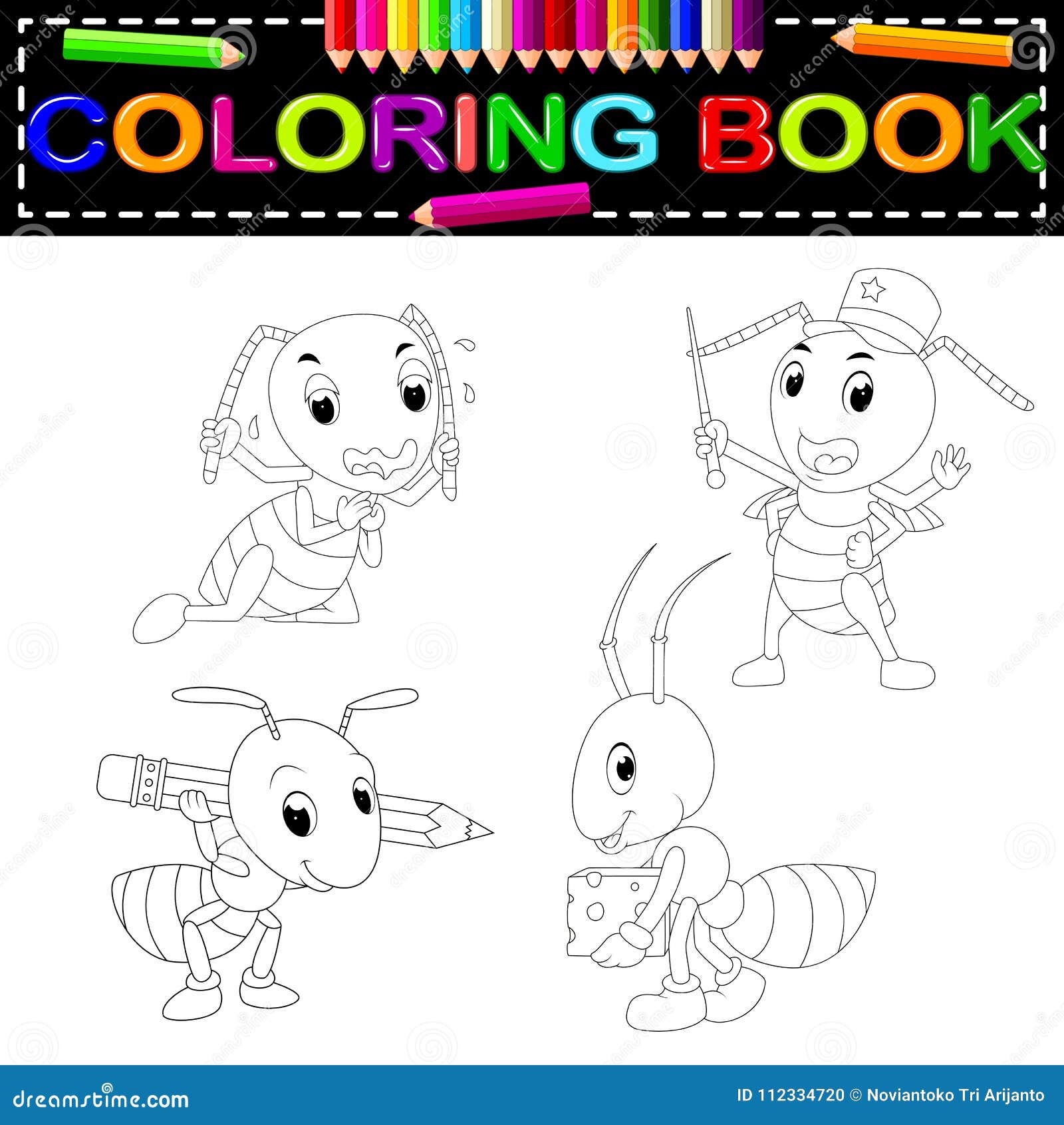 Desenho de Formiga infantil para Colorir - Colorir.com