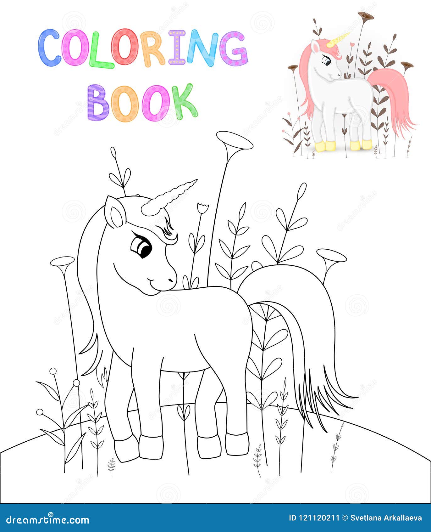 Livro Para Colorir Das Crianças S Com Animais Dos Desenhos Animados Tarefas  Educacionais Para O Unicórnio Bonito Das Crianças Pré Ilustração do Vetor -  Ilustração de pintura, feliz: 120985690