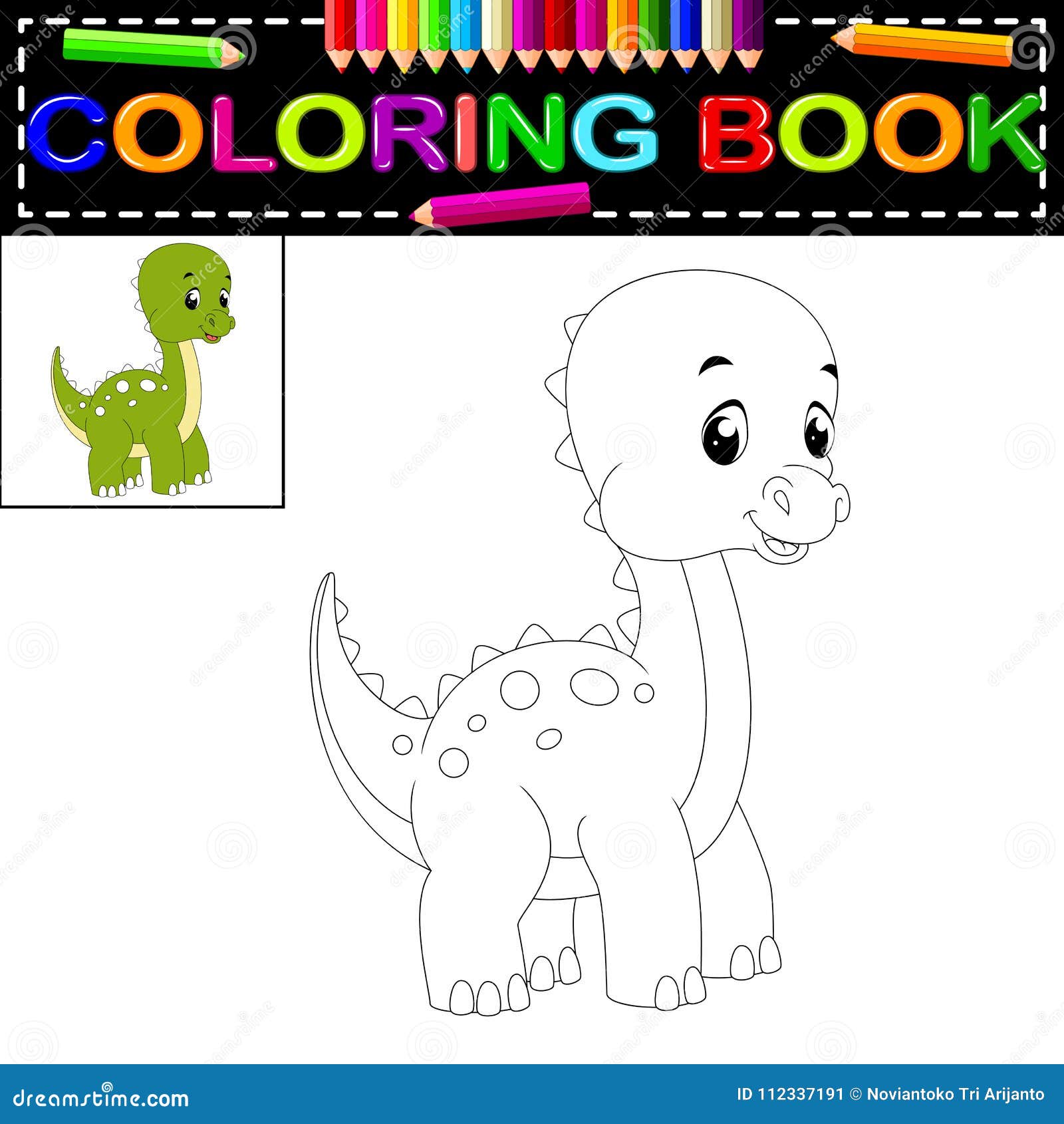 Vetores de 5 Livro De Colorir Tema De Dinossauros e mais imagens de Página  de livro de colorir - Técnica de ilustração - Página de livro de colorir -  Técnica de ilustração