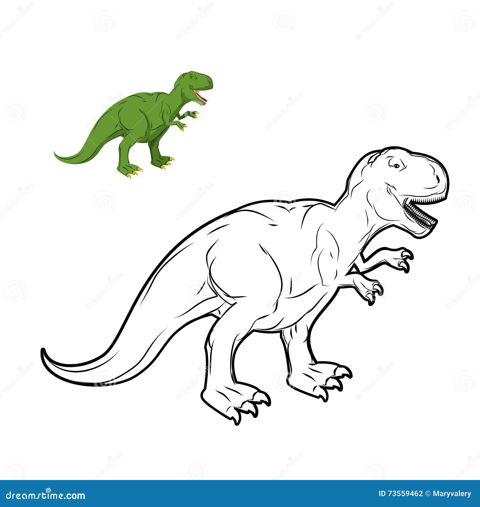 Desenho de Tiranossaurus Rex para Colorir - Colorir.com