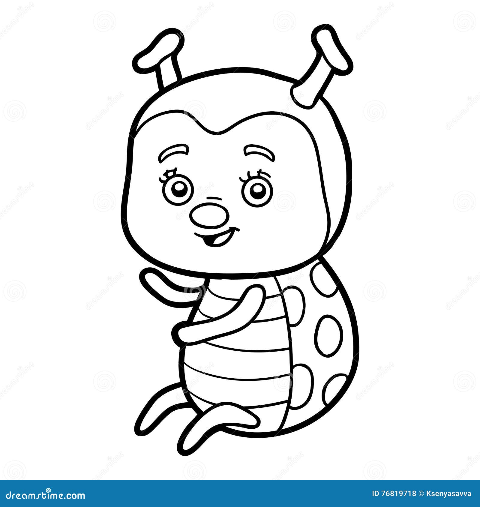 Desenho de Joaninha sereia para colorir  Desenhos para colorir e imprimir  gratis