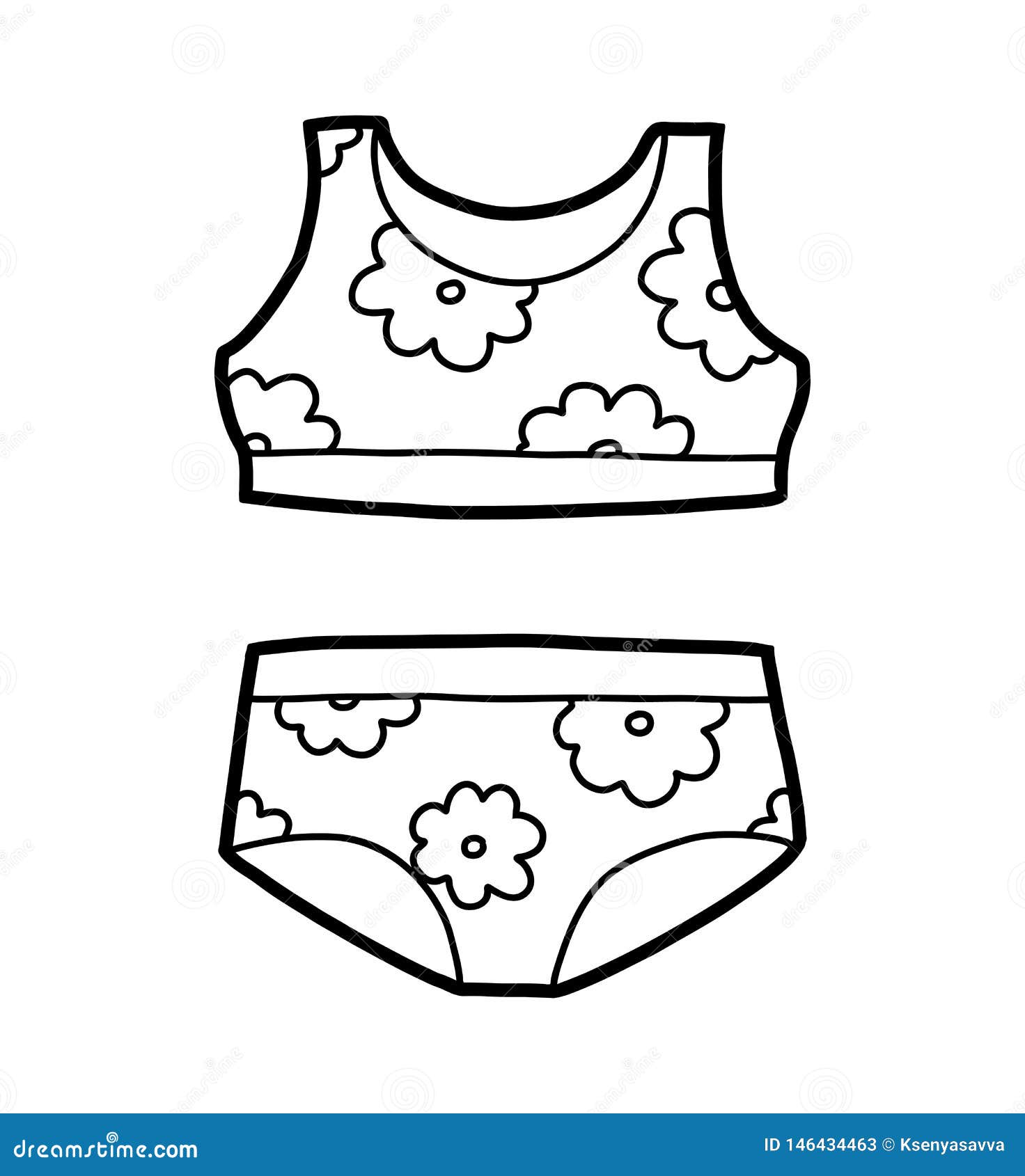 Desenhos para colorir, desenhar e pintar : Roupa de menina para