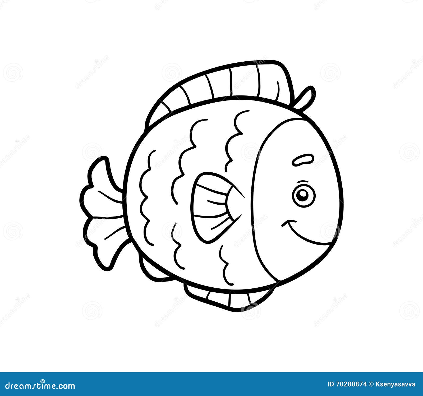 Desenhos para Pintar: Desenhos de Peixes para Colorir Online.