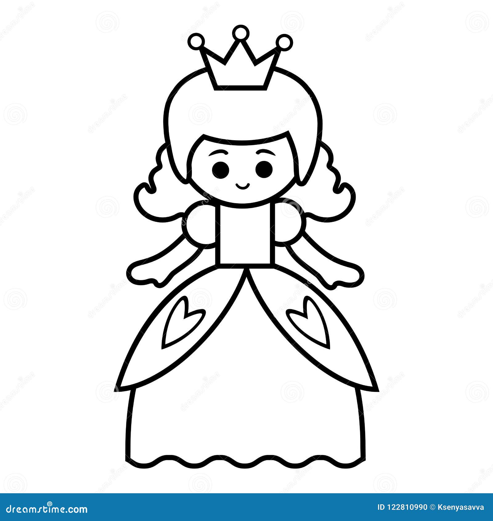 Desenho de A princesa e da rã para Colorir - Colorir.com