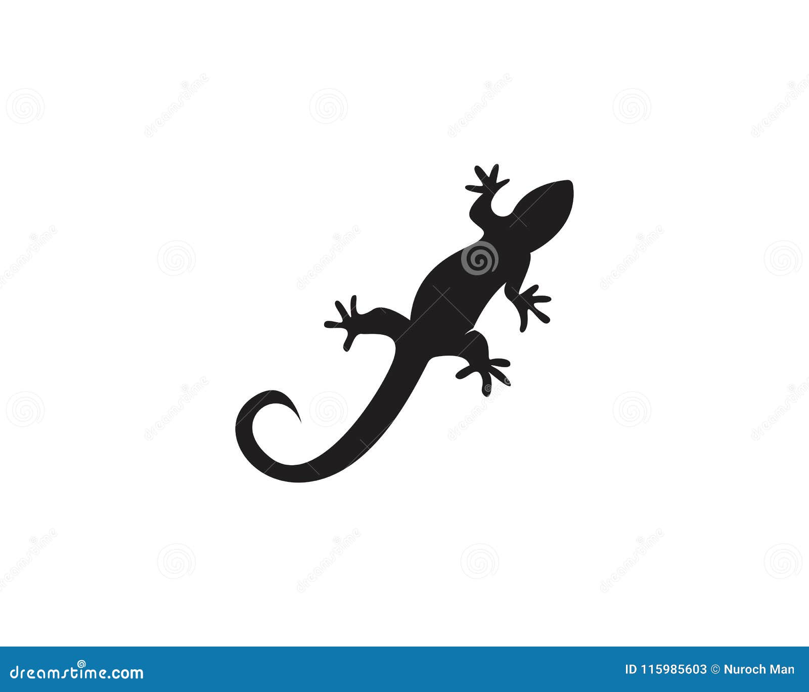 Lizard Logos Template Symbols Vectors Stock Vector Illustration