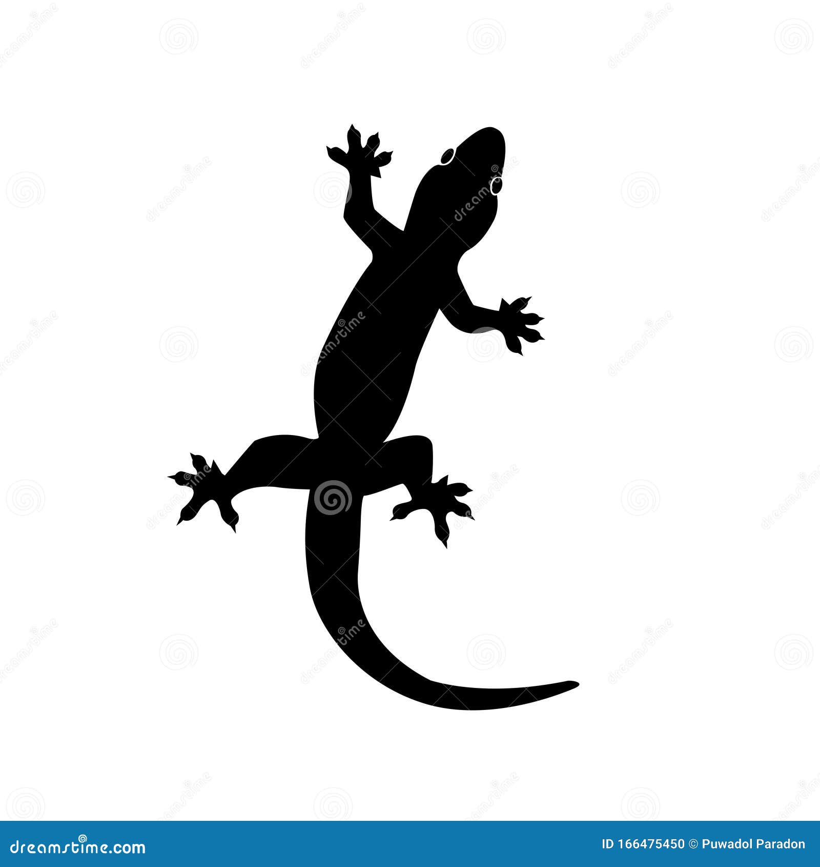Lizard Vector Icon Logo. Lizard Symbols Isolated on White Stock Vector