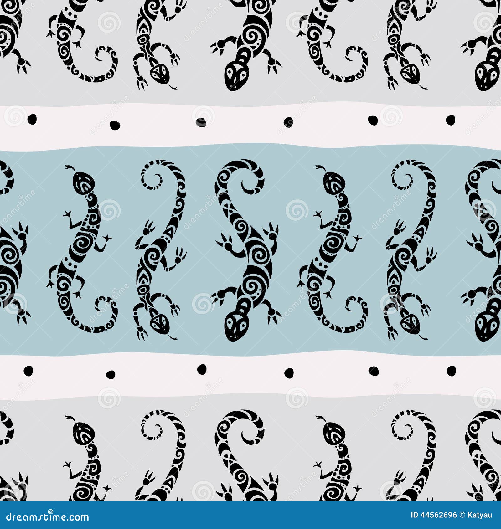 lizards. seamless pattern.