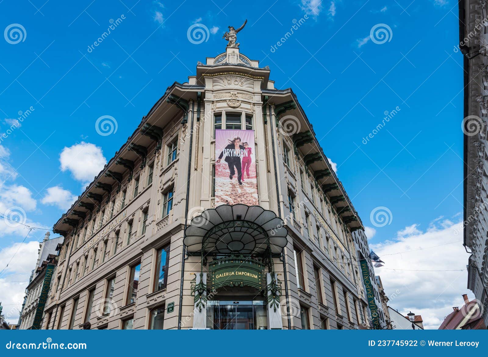 Ljubljana, Slovenia - Facade of the Emperial Gallery, a High End Fashion  Retail Shop Editorial Photography - Image of gallery, heritage: 237745922