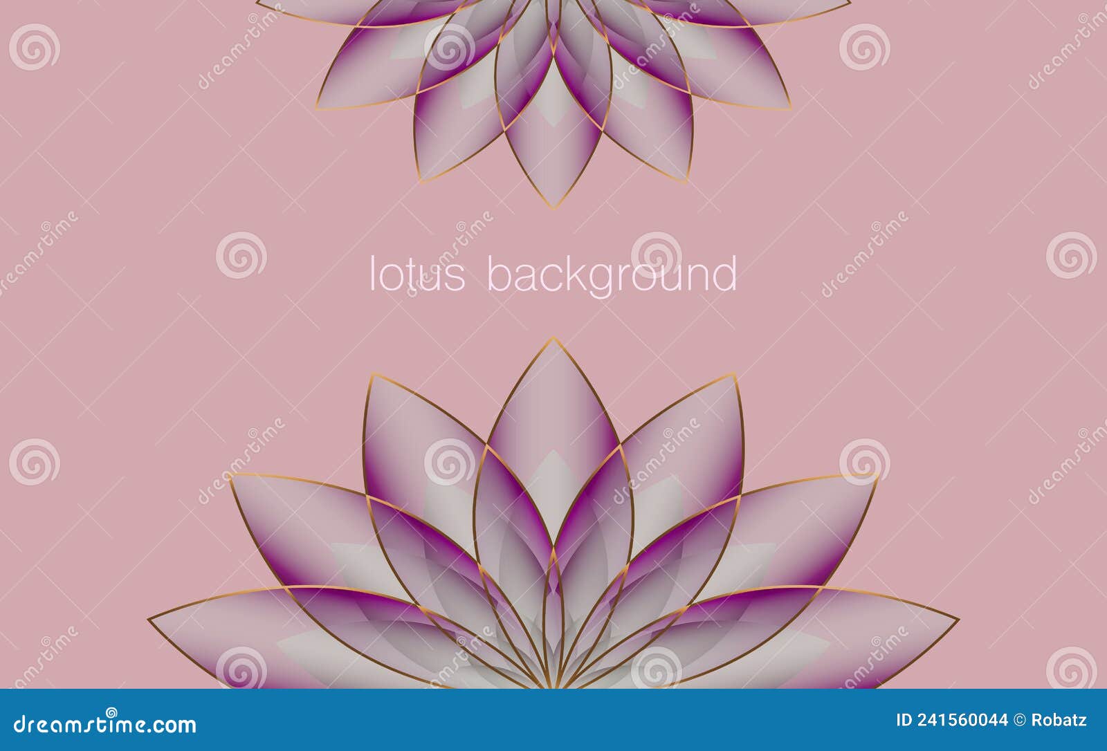 lotus banner template, purple flower of life. sacred geometry.  of harmony and balance. sign of purity. chakra yoga 