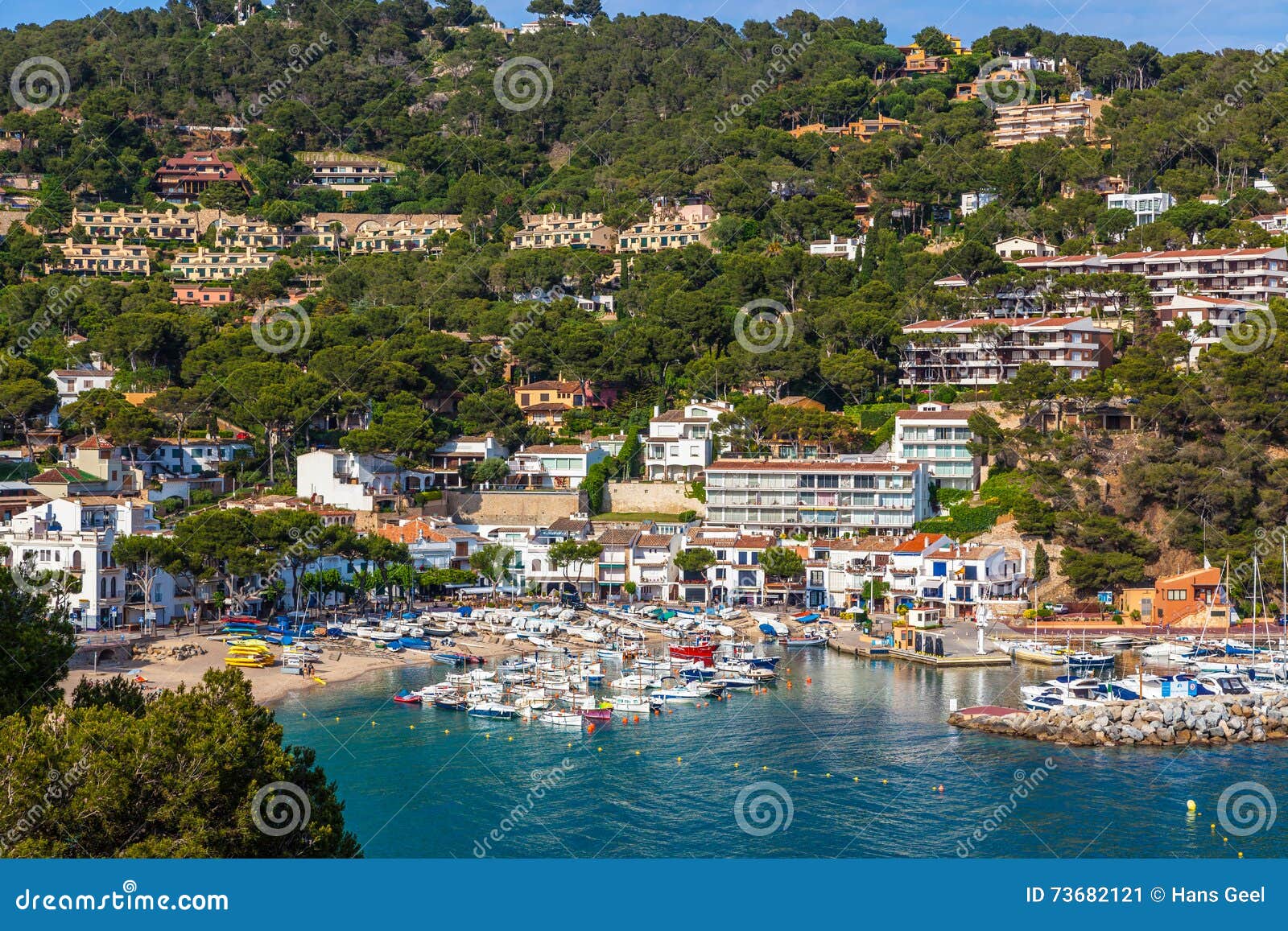 Llafranc, Costa Brava, Espagne Photo éditorial - Image du horizontal ...