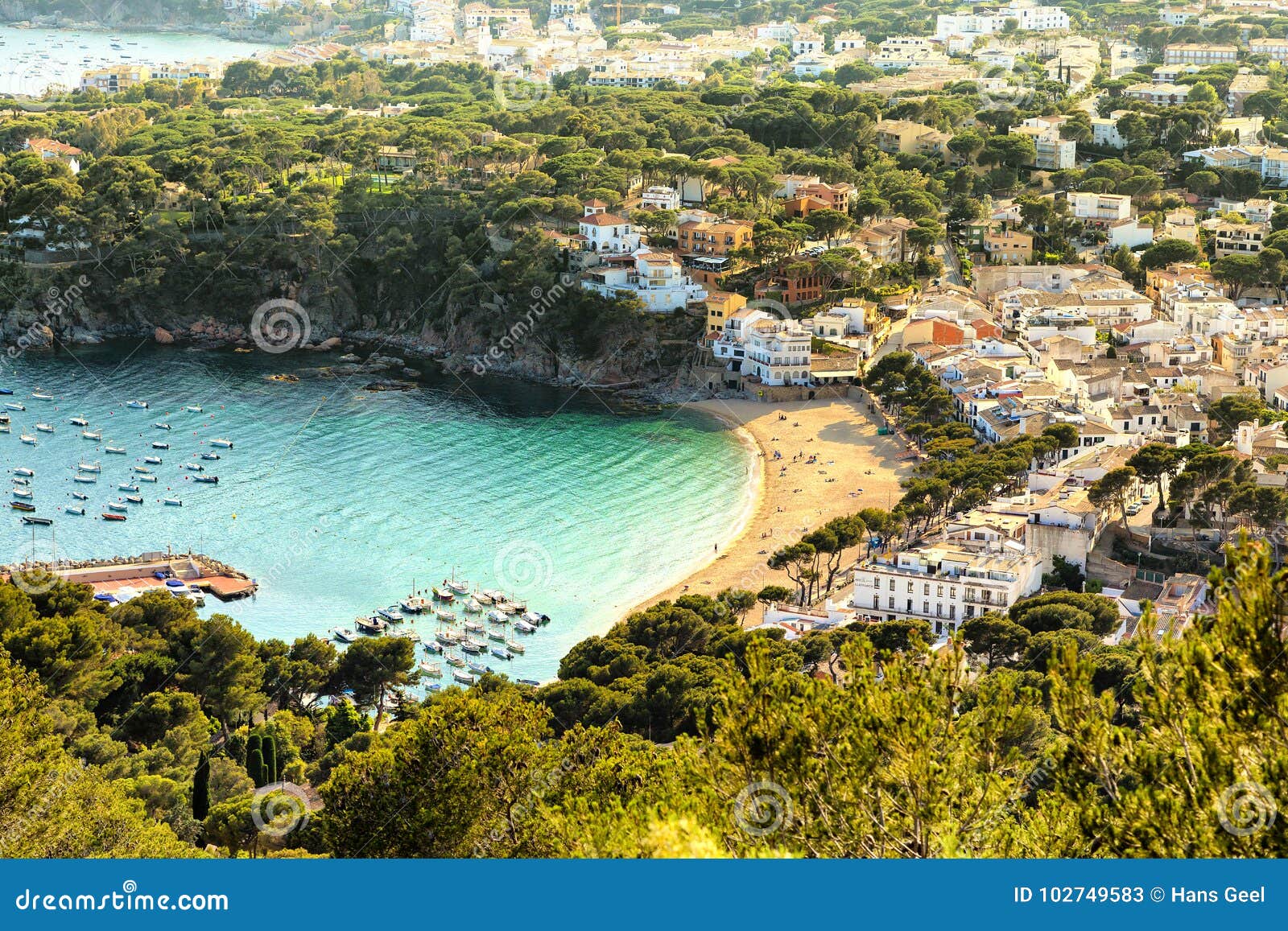 Llafranc, Costa Brava, Spanje Redactionele Stock Foto - Image of toneel ...