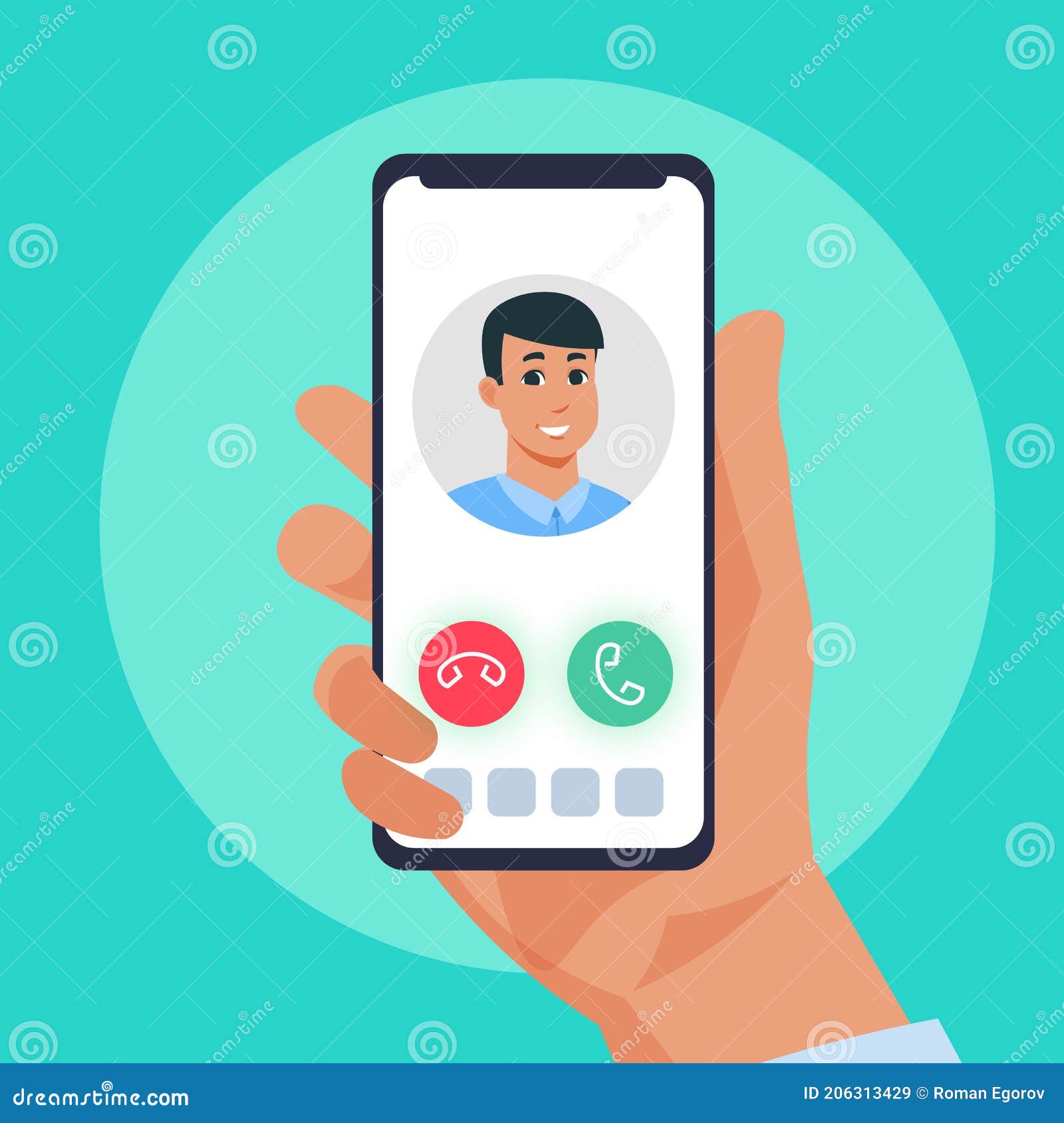 Llamada Entrante. Pantalla Táctil Para Smartphone De Dibujos Animados. Teléfono De Marcación De Mano. Aplicación Móvil Para Comuni Ilustración del Vector - Ilustración de humano, teléfono: 206313429 Llamada Entrante. Pantalla Táctil Para Smartphone De Dibujos Animados. Teléfono De Marcación De Mano. Aplicación Móvil Para Comuni Ilustración del Vector - Ilustración de humano, teléfono: 206313429