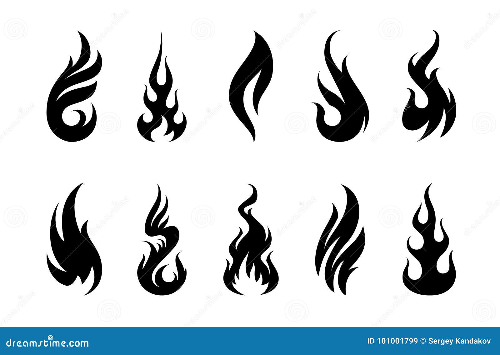 Llamas del vector ilustración del vector. Ilustración de potencia