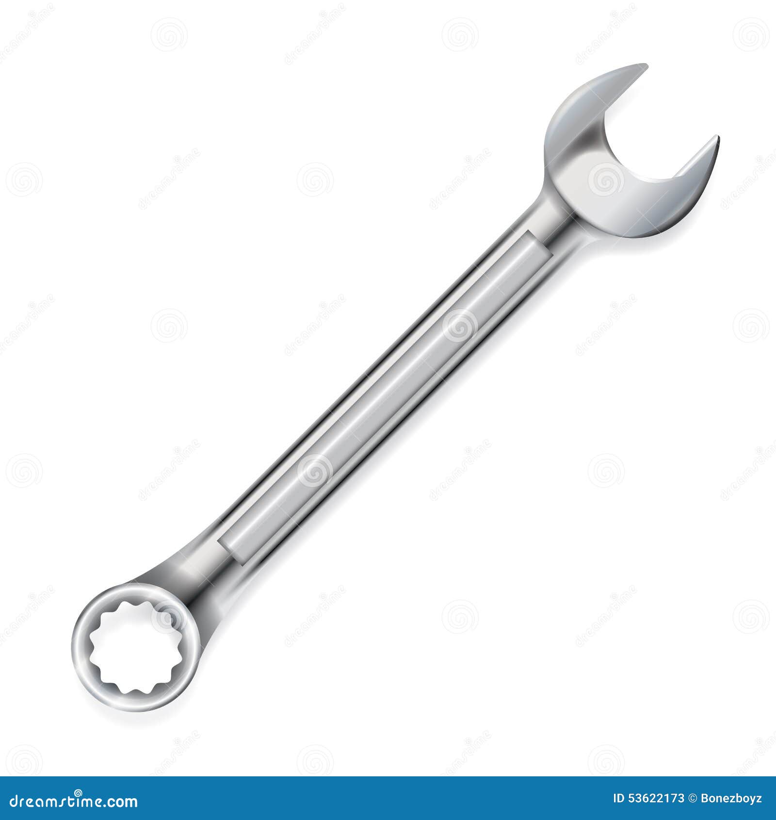 Llave Inglesa Ejemplo Del Vector Ilustración del Vector Ilustración