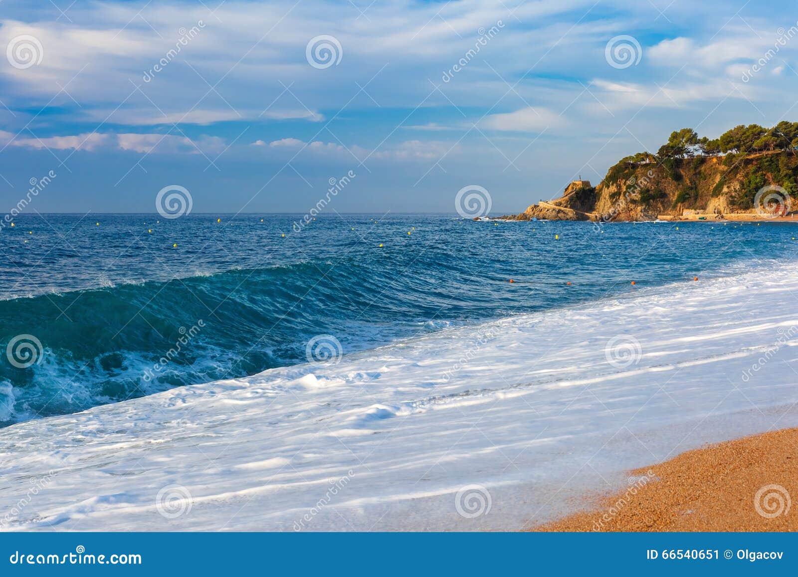 lloret de mar on the costa brava, catalunya, spain