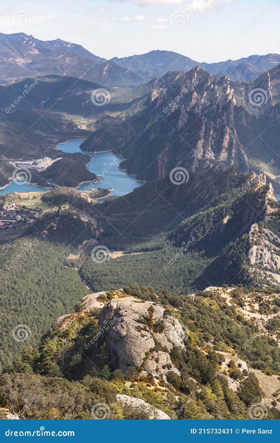 llosa del cavall reservoir, solsones, catalonia