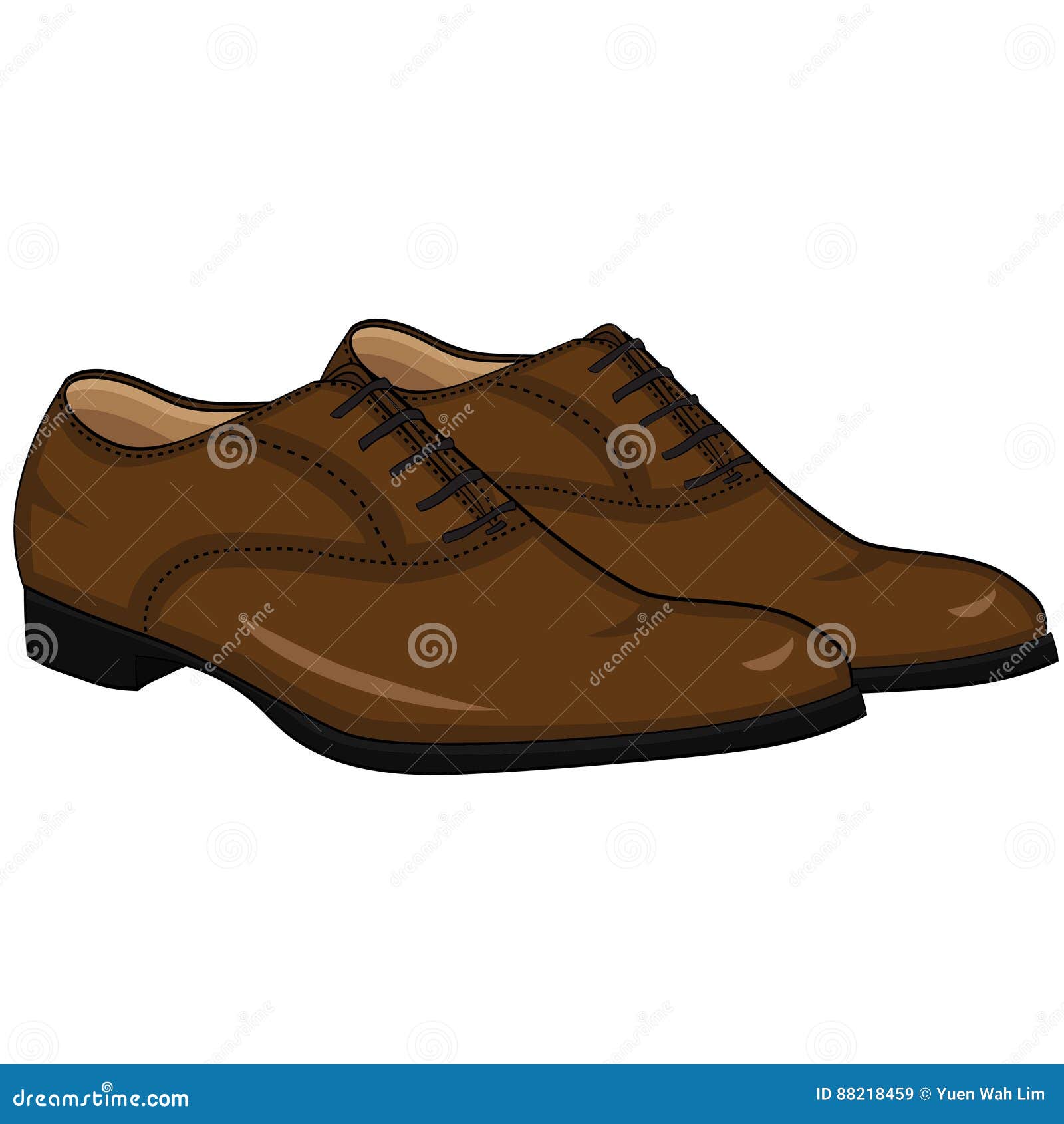 Llustration of Isolated Men Shoes Stock Vector - Illustration of hand ...