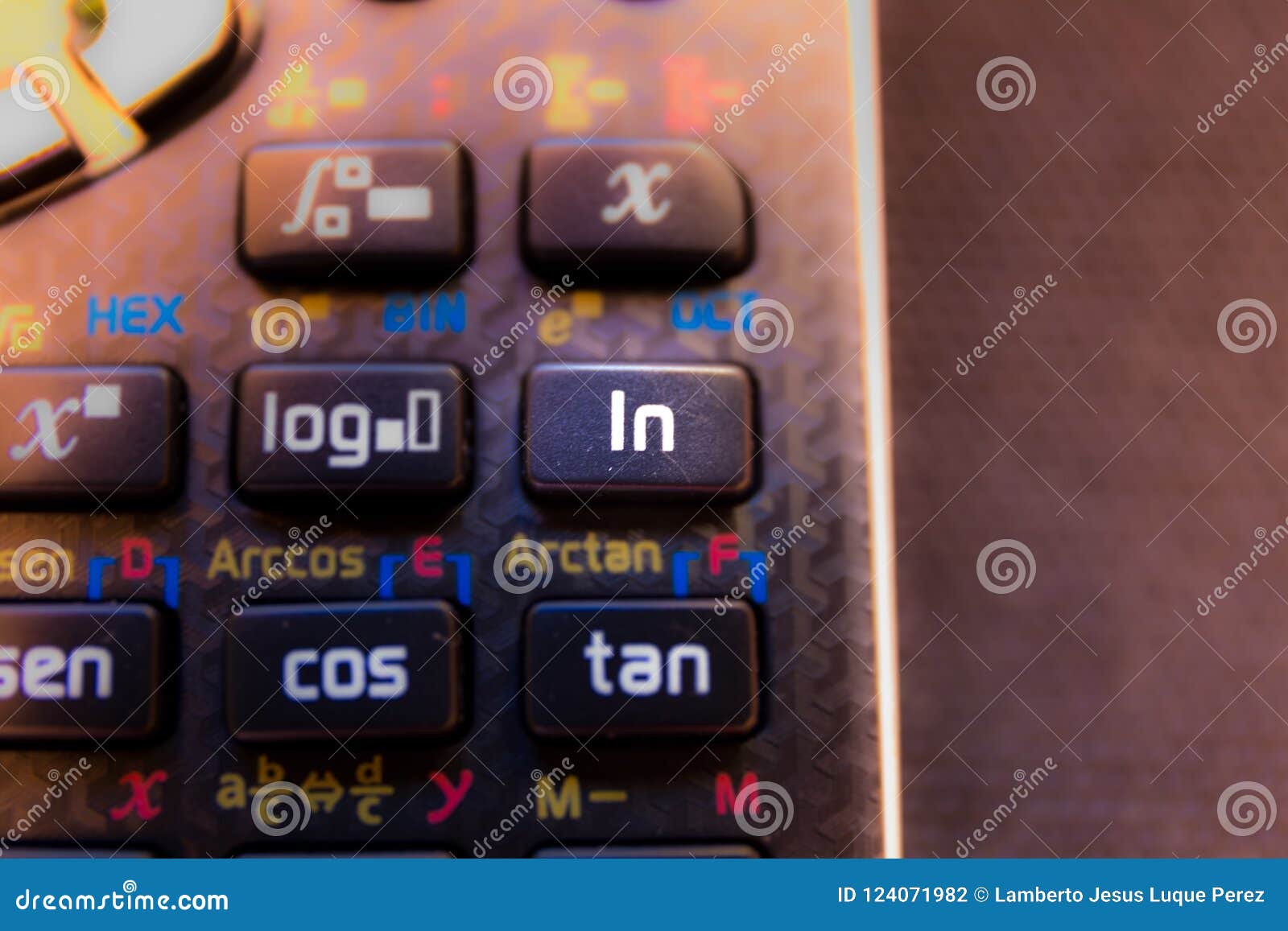 Ln Neperian Logarithm Key of a Scientific Calculator Keyboard Stock Photo -  Image of machine, logarithmic: 124071982