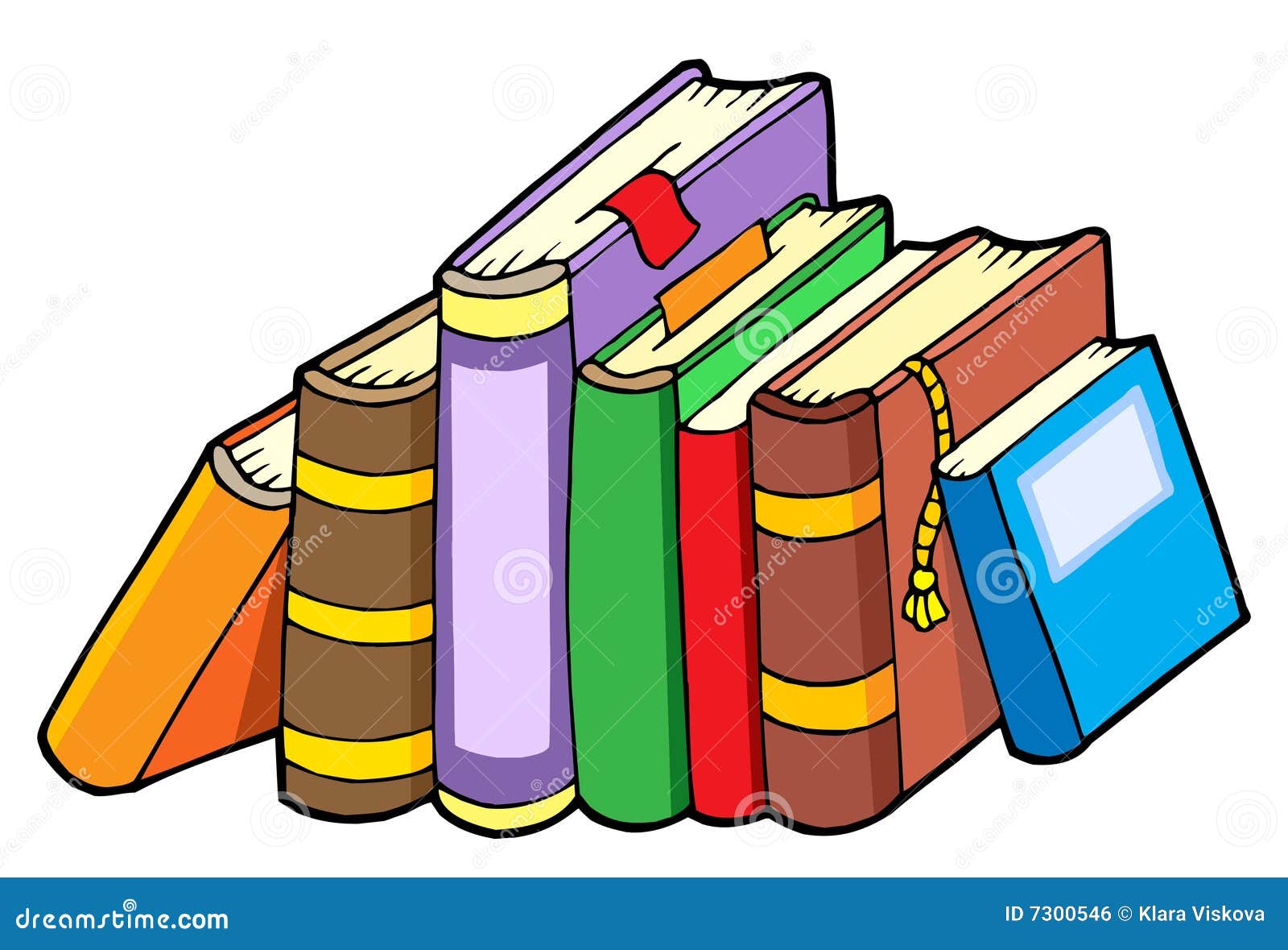 Línea De Varios Libros Imagen de archivo libre de regalías - Imagen