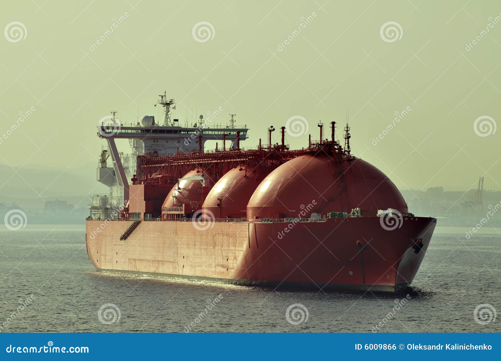 Lng Ship For Natural Gas Stock Photo Image Of Crane Boats