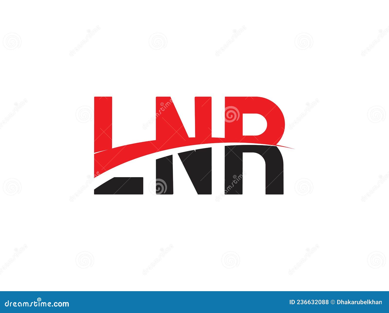 lnr letter initial logo 