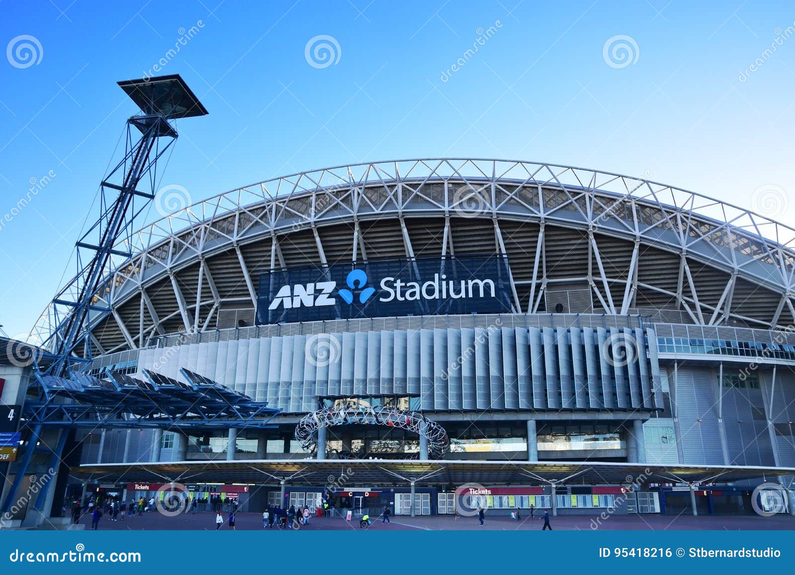 Lo Stadio Di Telstra Dello Stadio Dell'Australia ANZ Dello Stadio  Precedentemente è Una Sede Multiuso in Sydney Olympic Park Vici Fotografia  Editoriale - Immagine di multi, precedentemente: 95418216