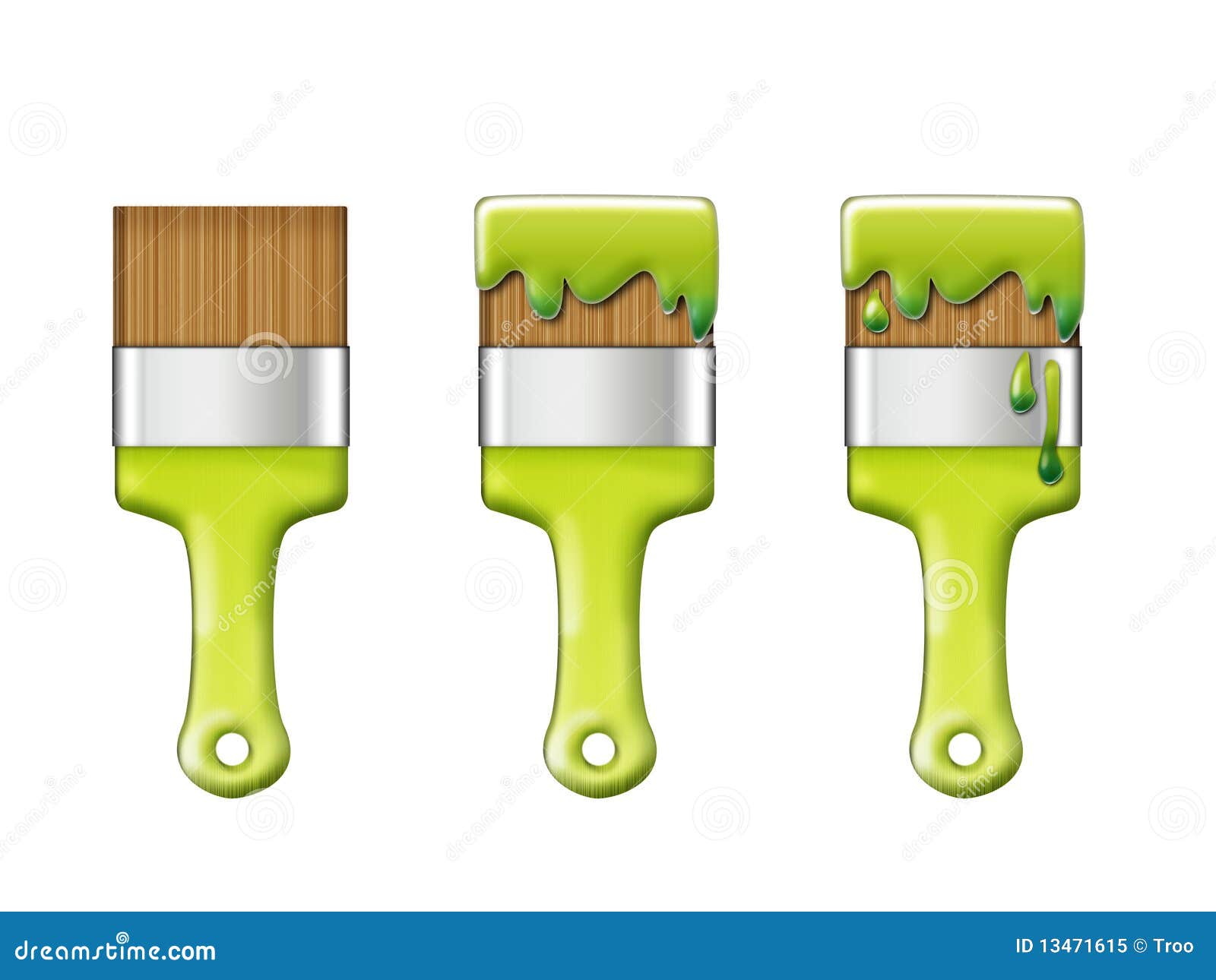 Loaded Brush stock illustration. Illustration of green 13471615