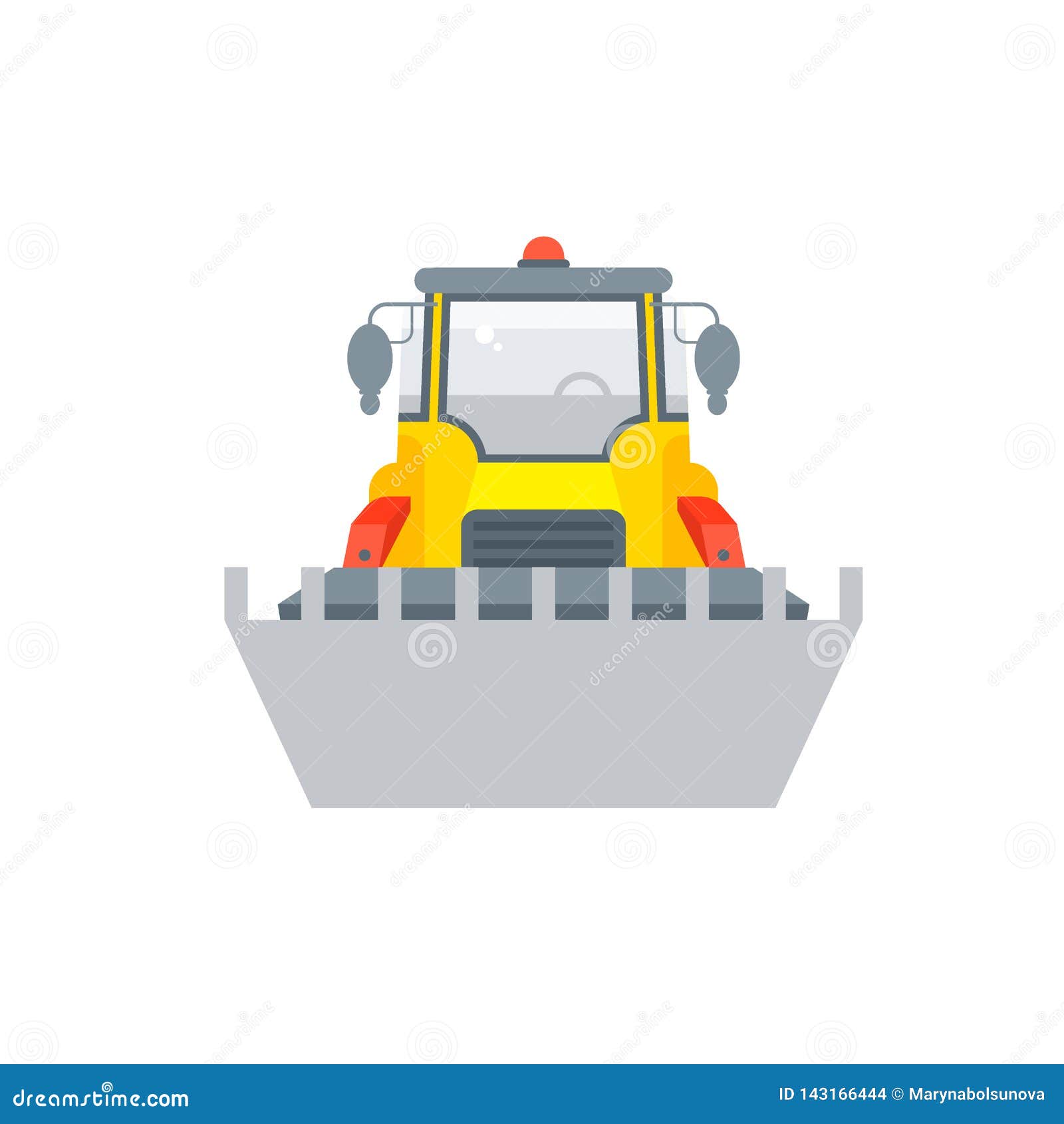 tractor with a bucket behind vector illustration 488763 Vector Art at  Vecteezy
