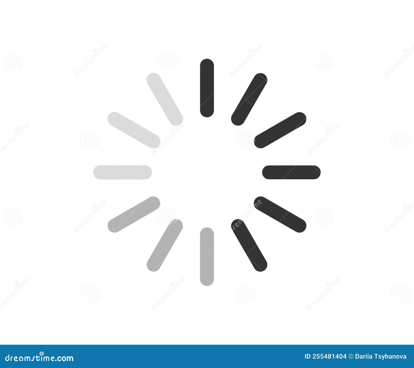 Loading, Buffer Loader or Preloader, Download or Upload Logo Design